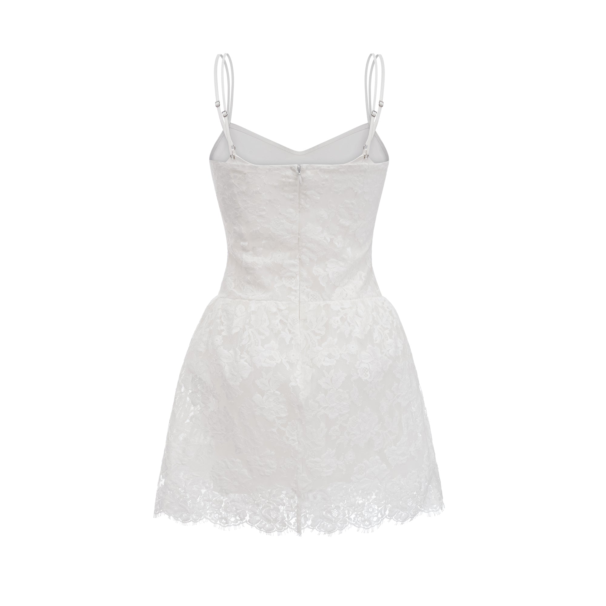 PERRINE LACE BOW MINI DRESS FOR COCKTAIL PARTY