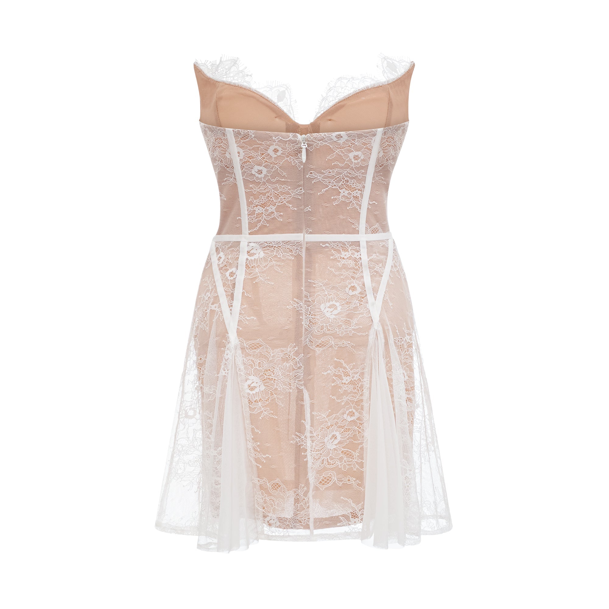 RENÉE OFF-SHOULDER LACE MINI DRESS