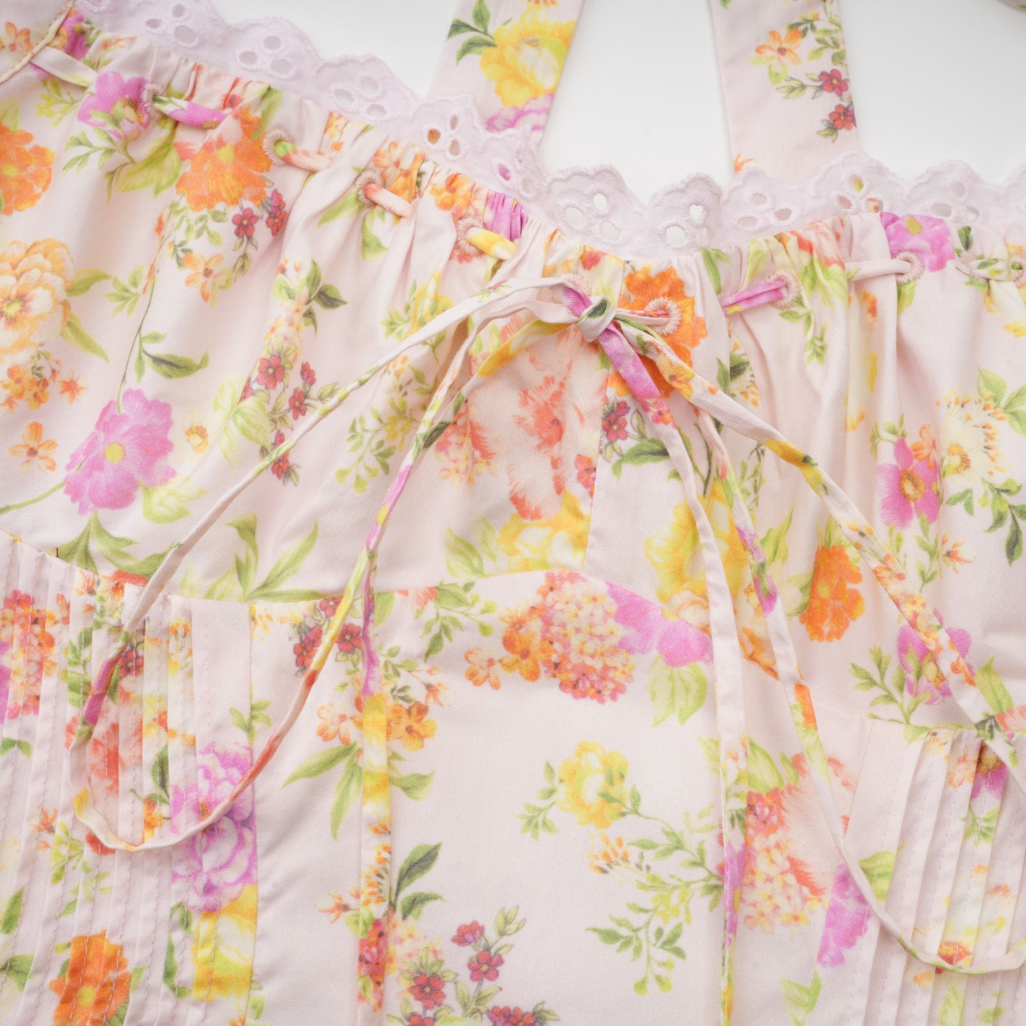 ODETTE FLORAL HALTER MIDI DRESS FOR PARTIES