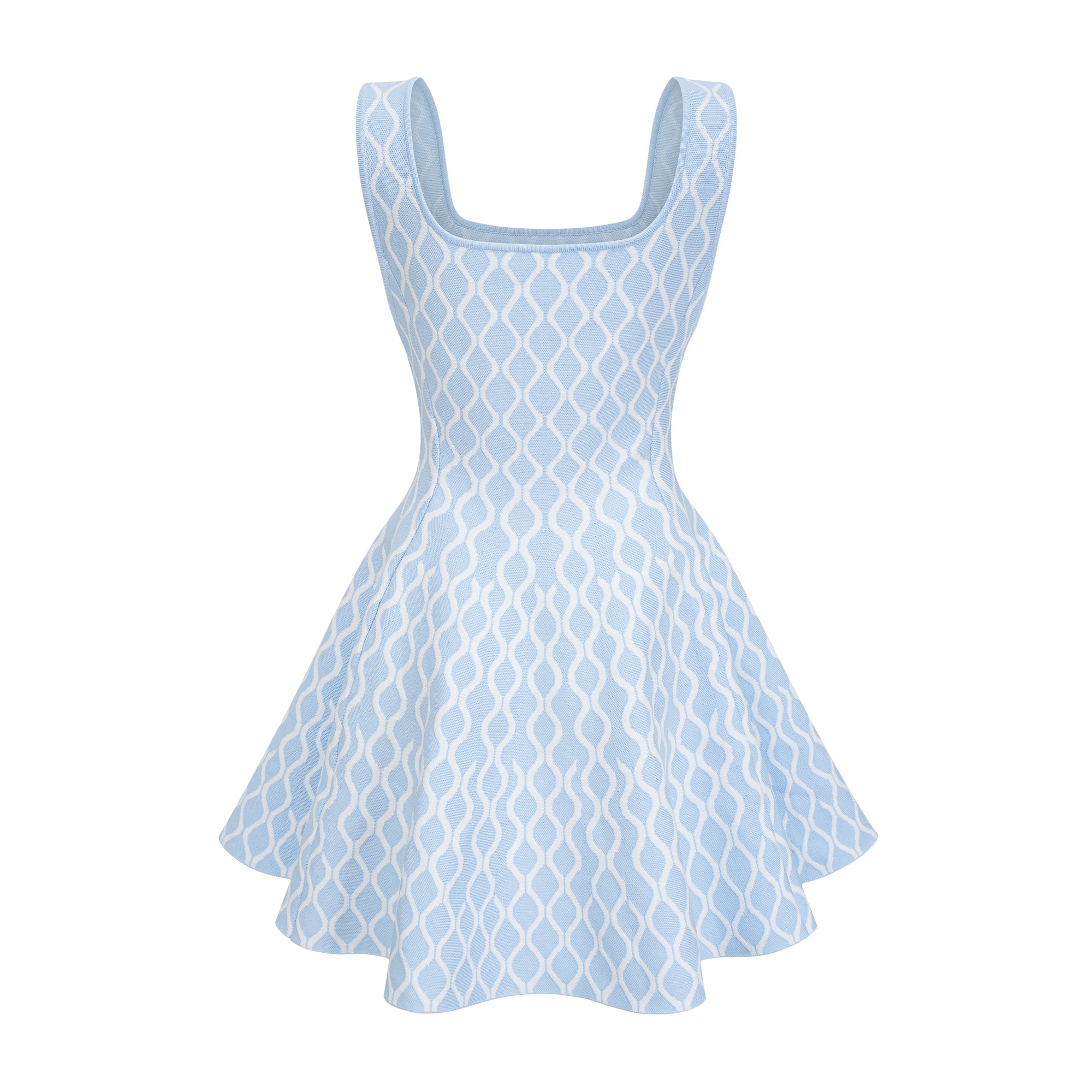 HÉLÈNE JACQUARD SLEEVELESS MINI DRESS FOR PARTIES