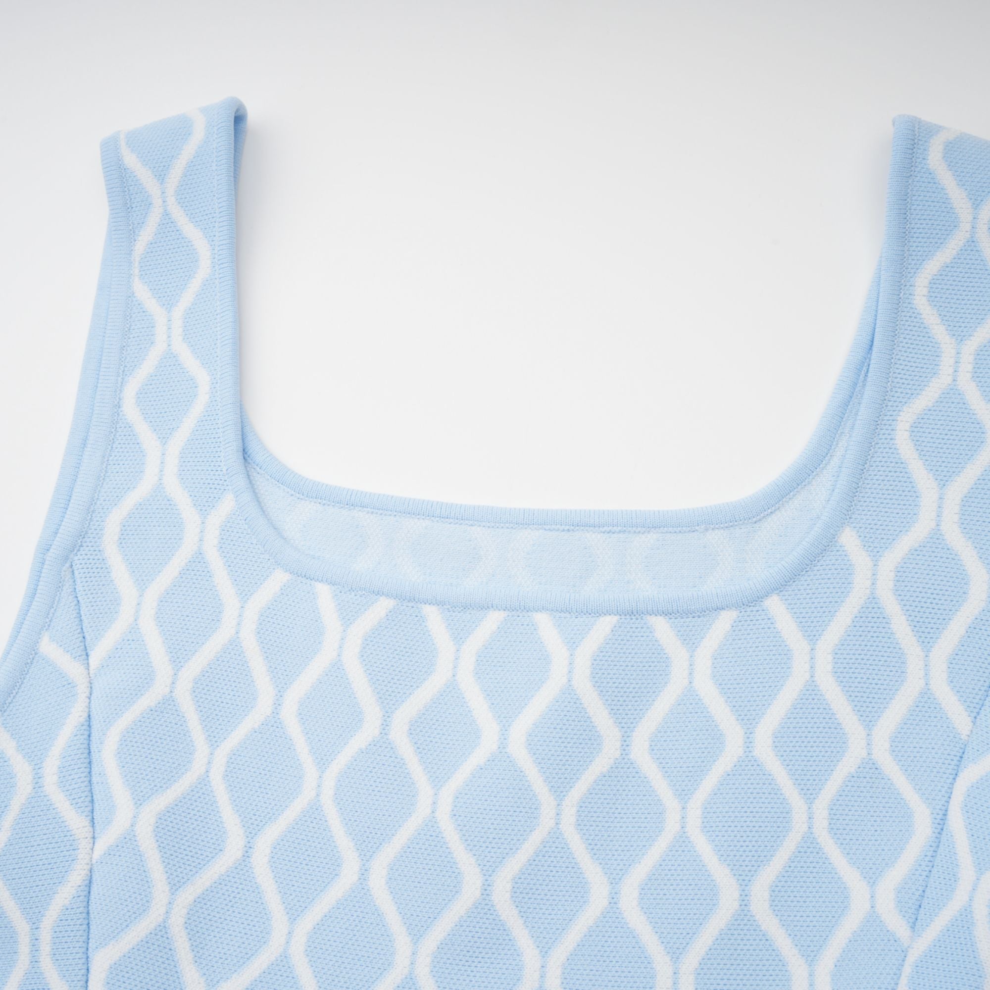 HÉLÈNE JACQUARD SLEEVELESS MINI DRESS FOR PARTIES