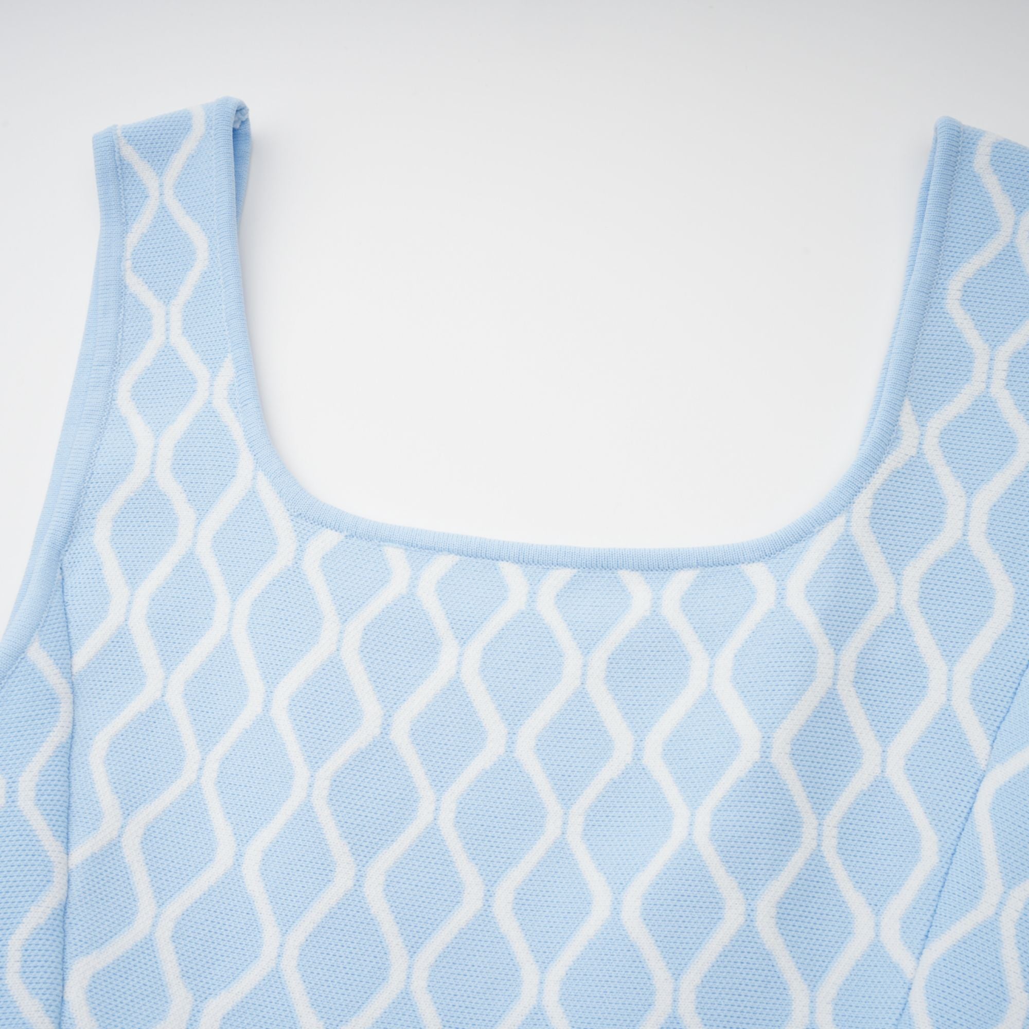 HÉLÈNE JACQUARD SLEEVELESS MINI DRESS FOR PARTIES