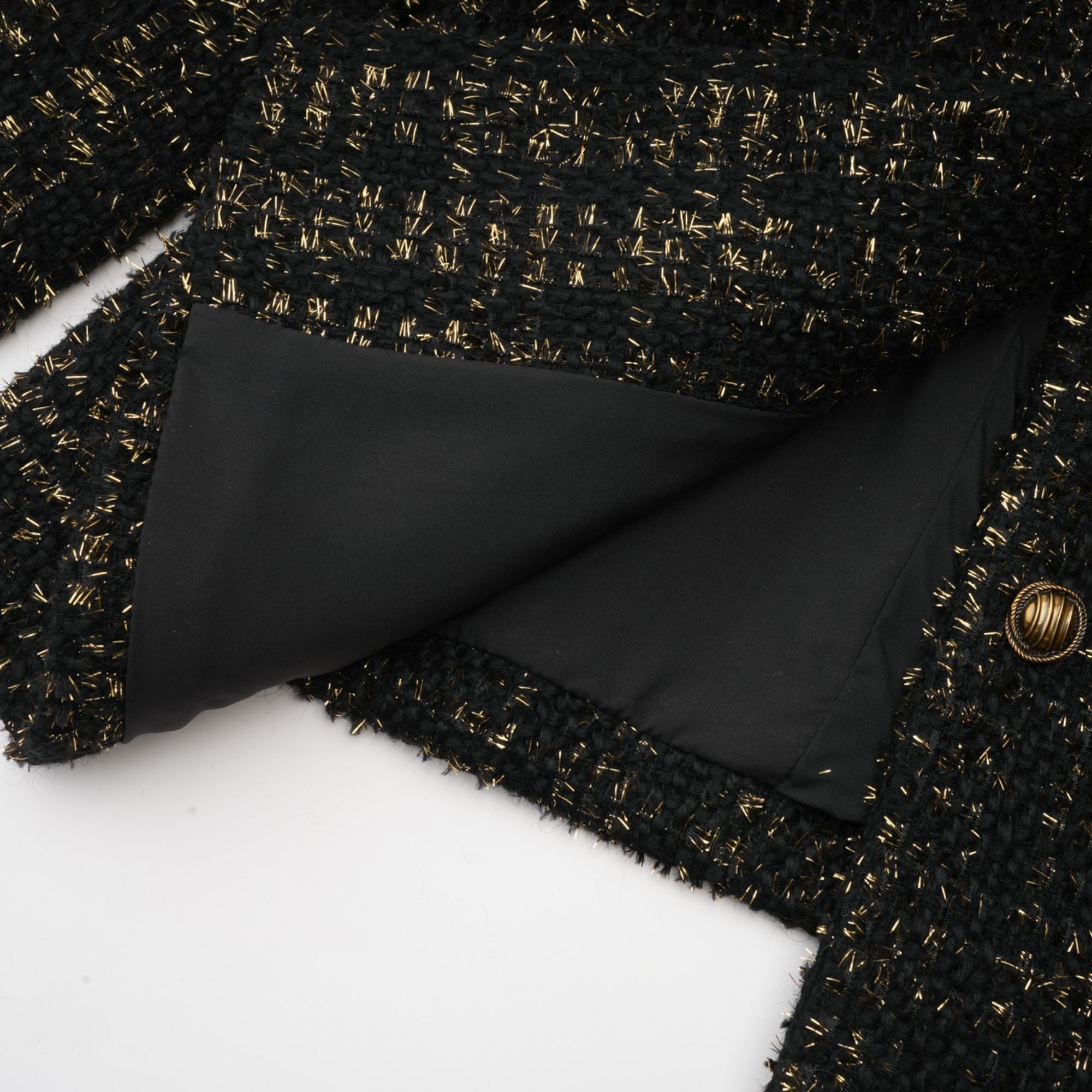 LUXE METALLIC TWEED SET: BLAZER & SHORTS
