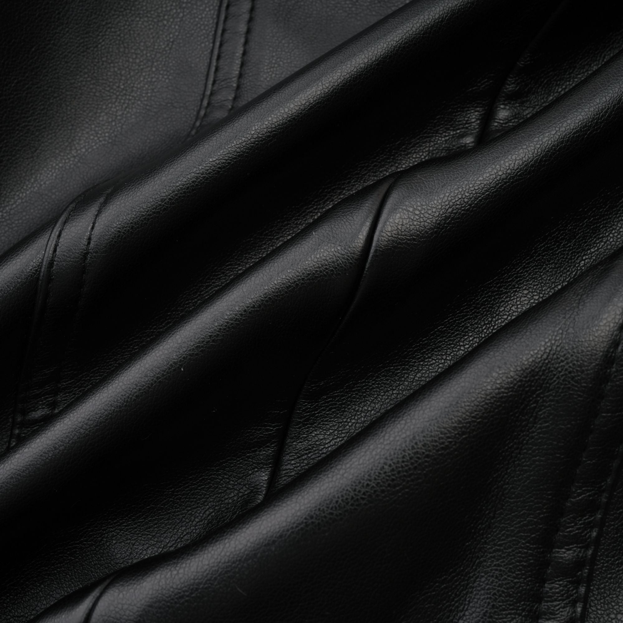 DAPHNE EYELET LEATHER JACKET & SKIRT MATCHING SET