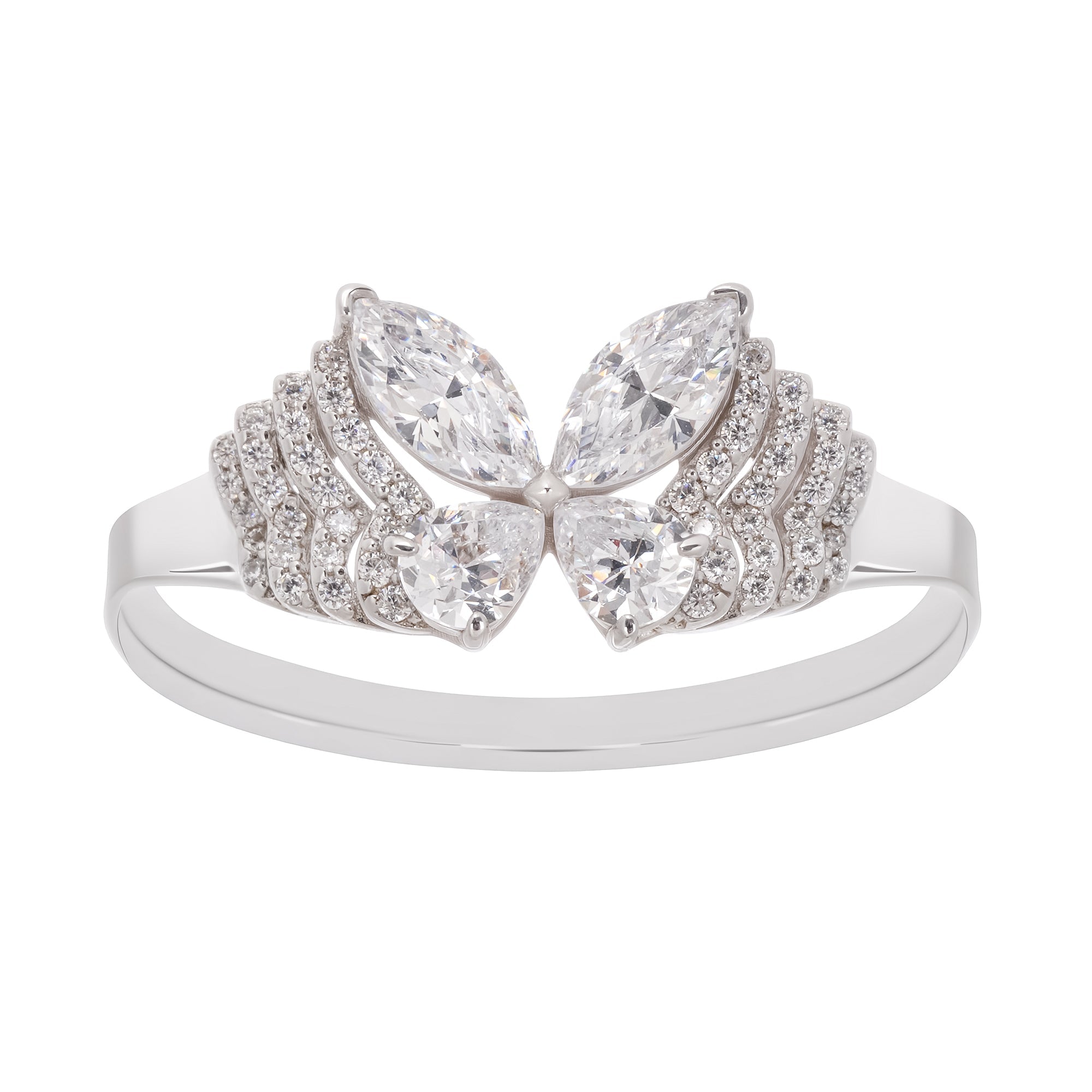 DSC05325MRAC113 ZÉLIE BUTTERFLY GEMSTONE RING - STERLING SILVER