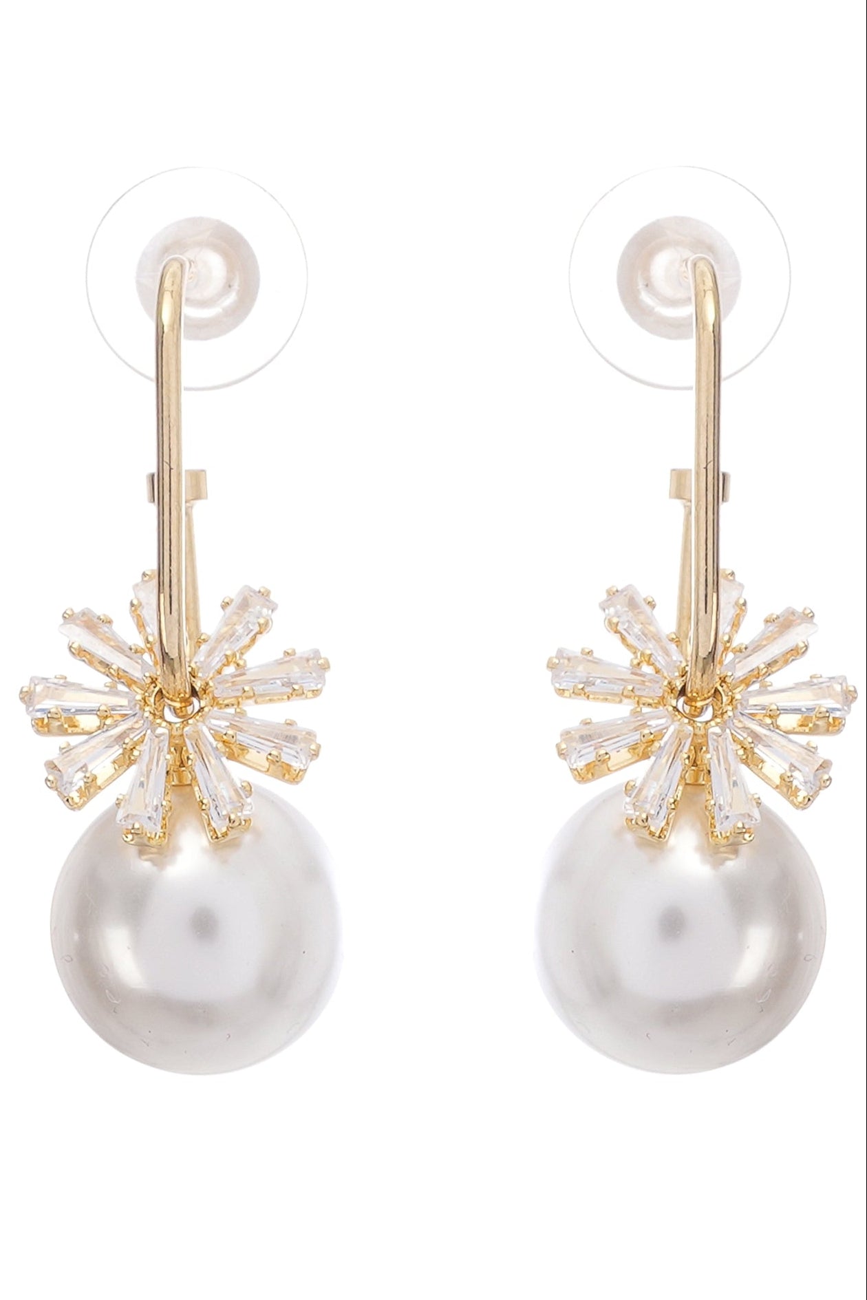 Kate crystal-embellished pearl earrings
