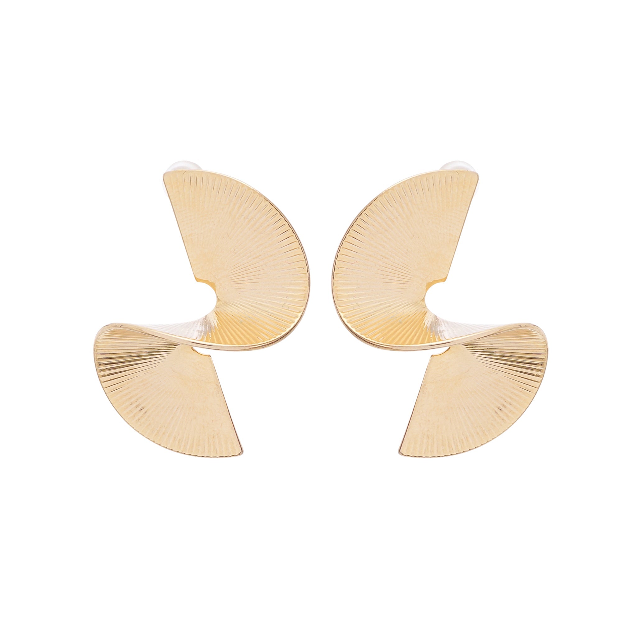 DSC05721 MARA GOLD HOOP EARRINGS FOR WEDDING PARTY