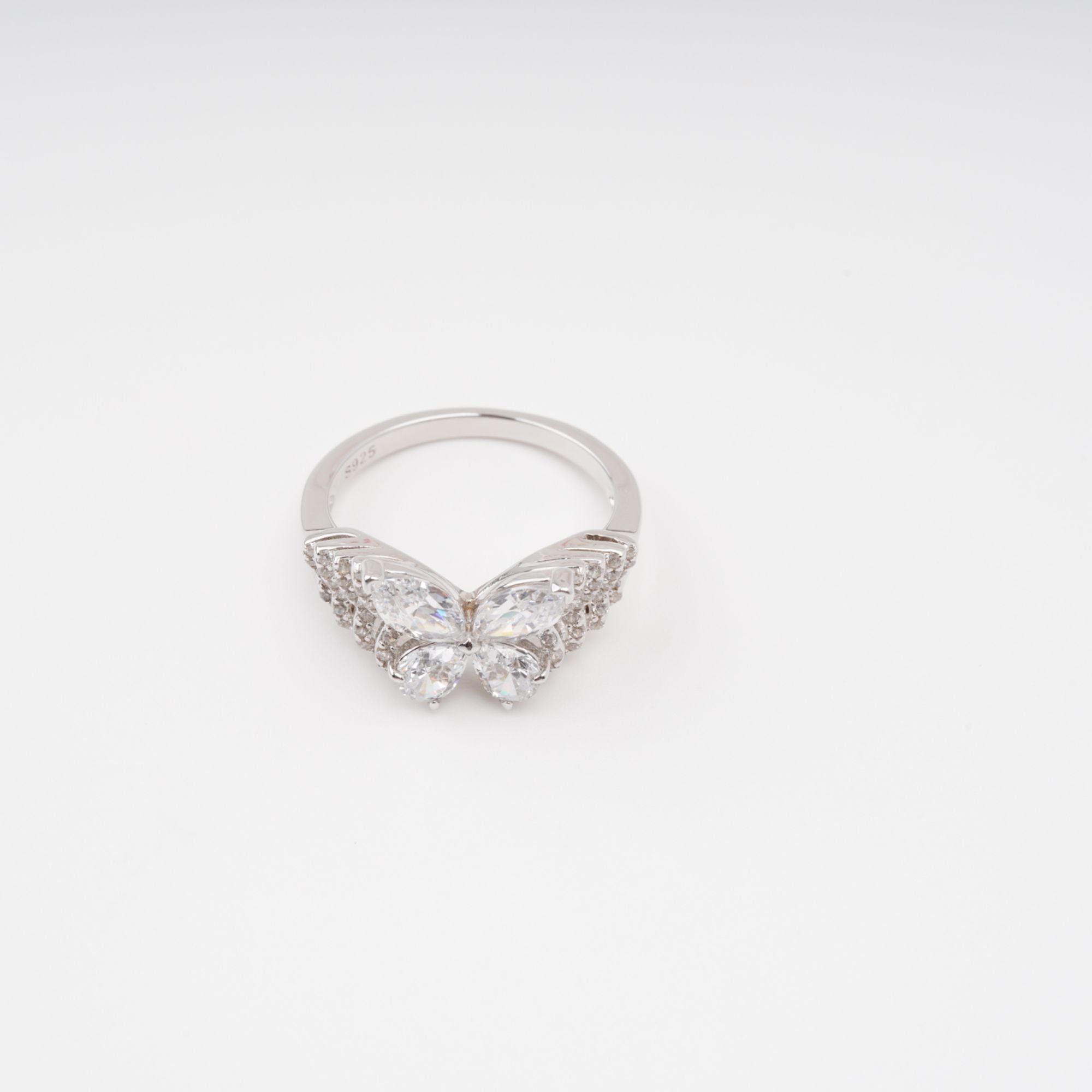 ZÉLIE BUTTERFLY GEMSTONE RING - STERLING SILVER