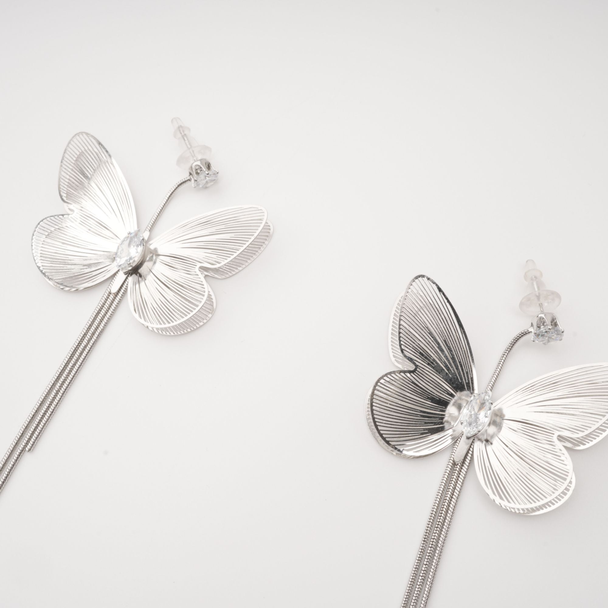 ZOË BUTTERFLY FRINGE DANGLE EARRINGS FOR PARTY
