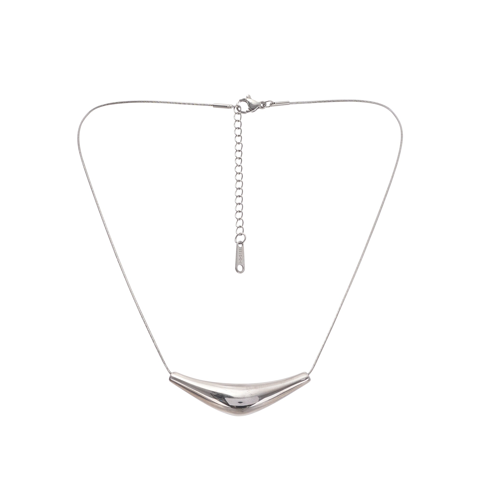 DSC06050 SILVER DROP NECKLACE, MINIMALIST EVERYDAY STYLE