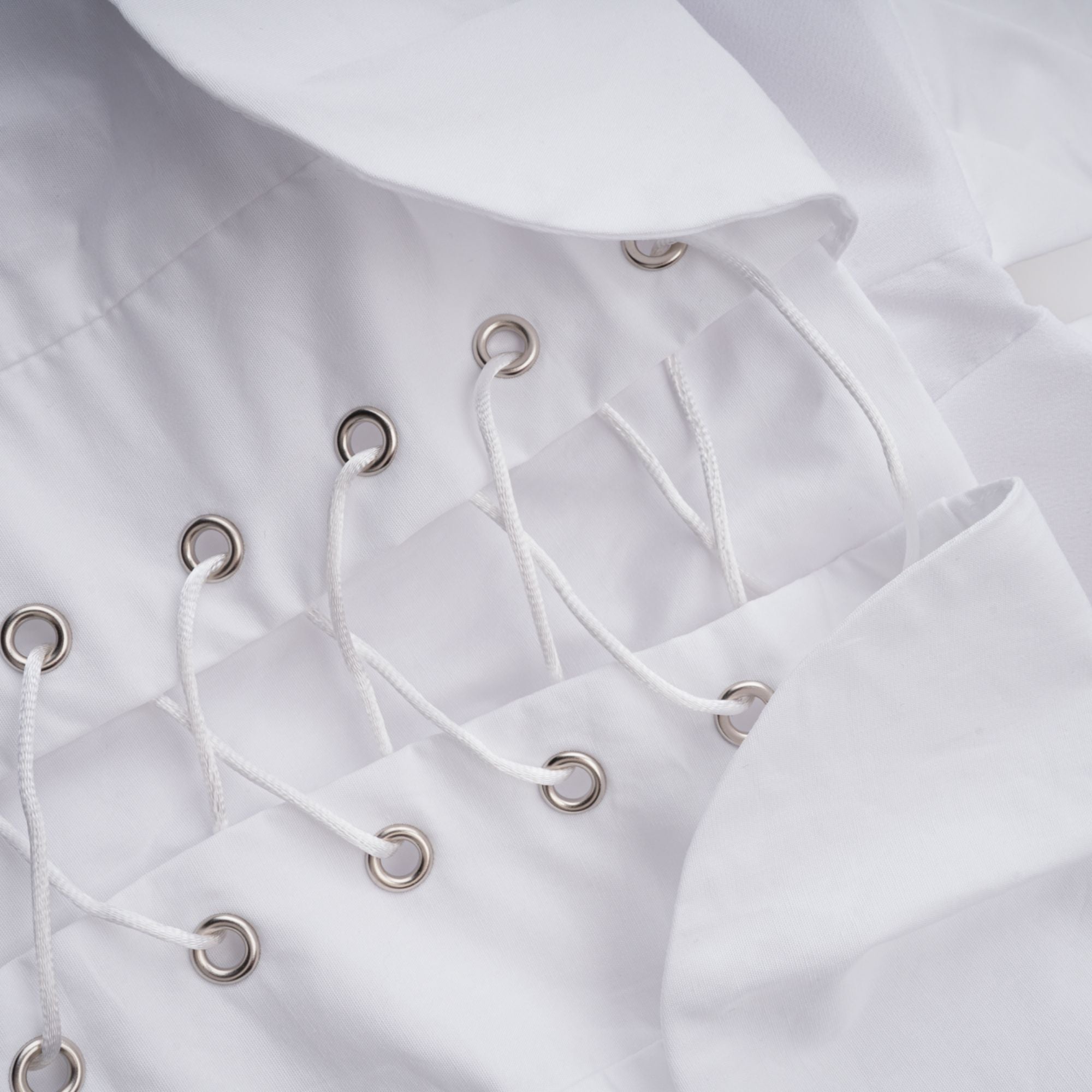 TIFFANY WHITE OFF-SHOULDER RUCHED BLOUSE & SKIRT SET