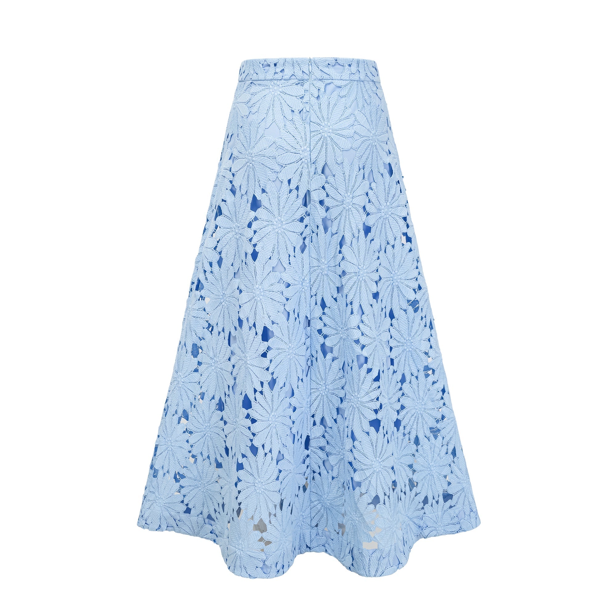 PENNY LACE BLOUSE & MAXI SKIRT SET - BLUE