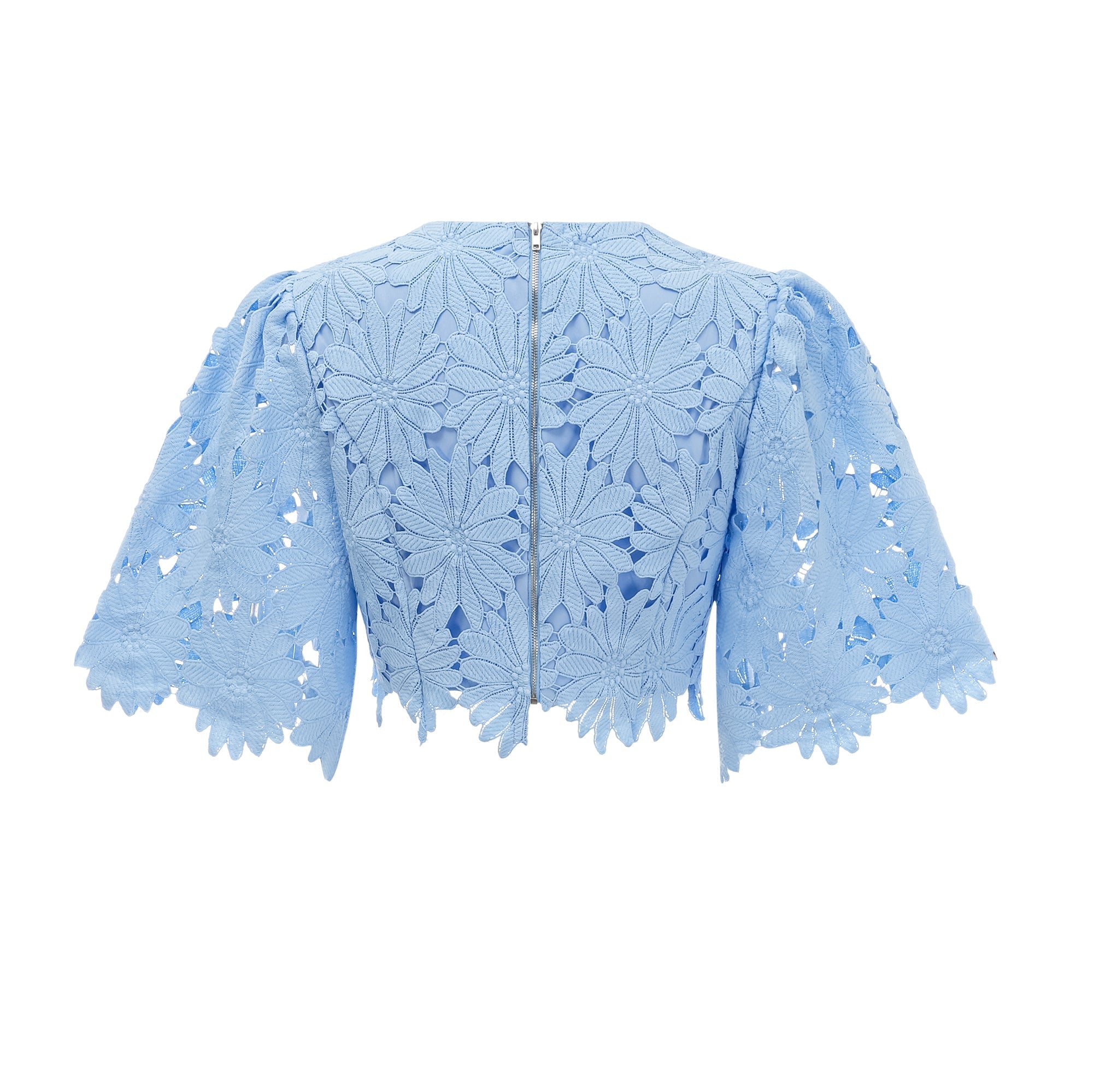 PENNY LACE BLOUSE & MAXI SKIRT SET - BLUE