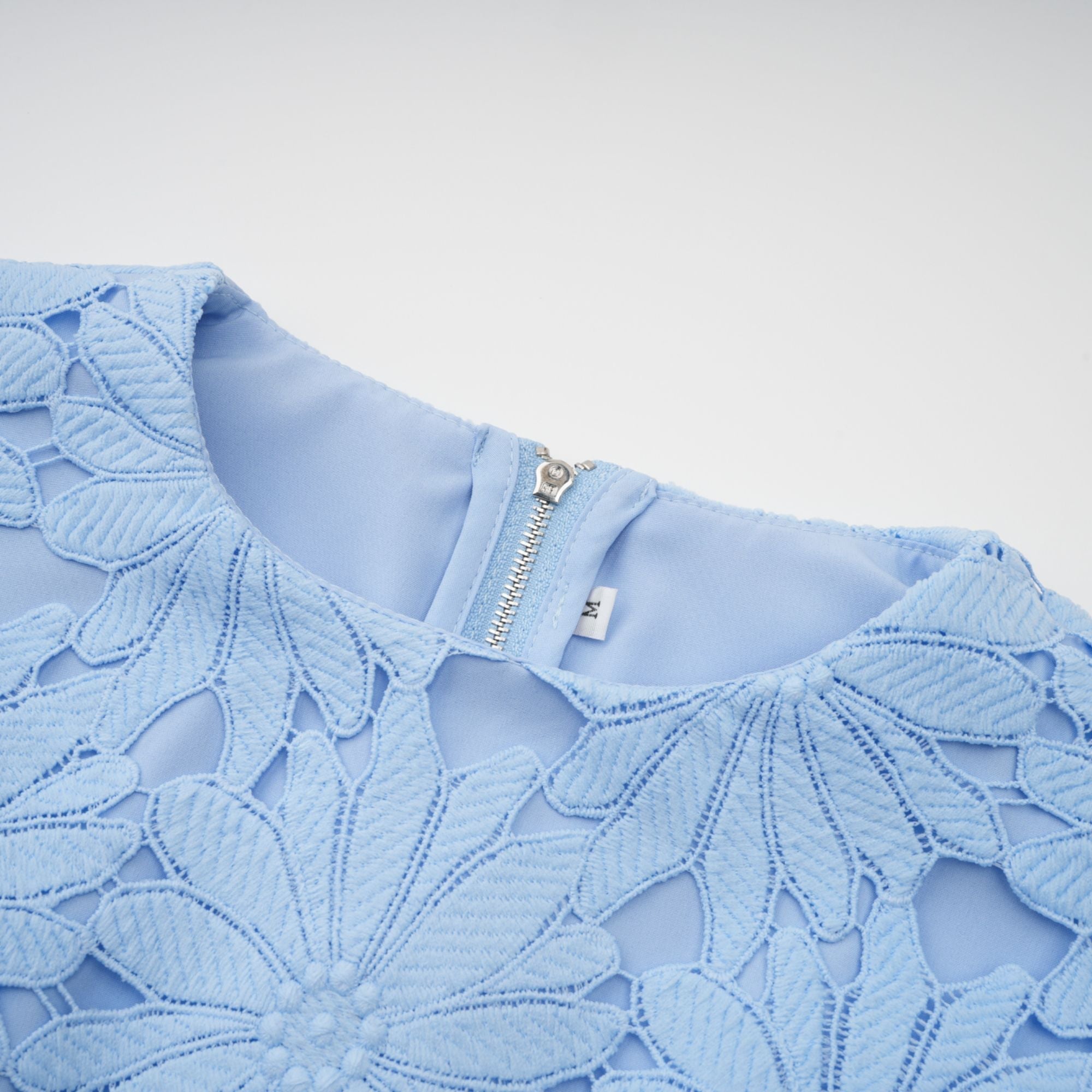 PENNY LACE BLOUSE & MAXI SKIRT SET - BLUE