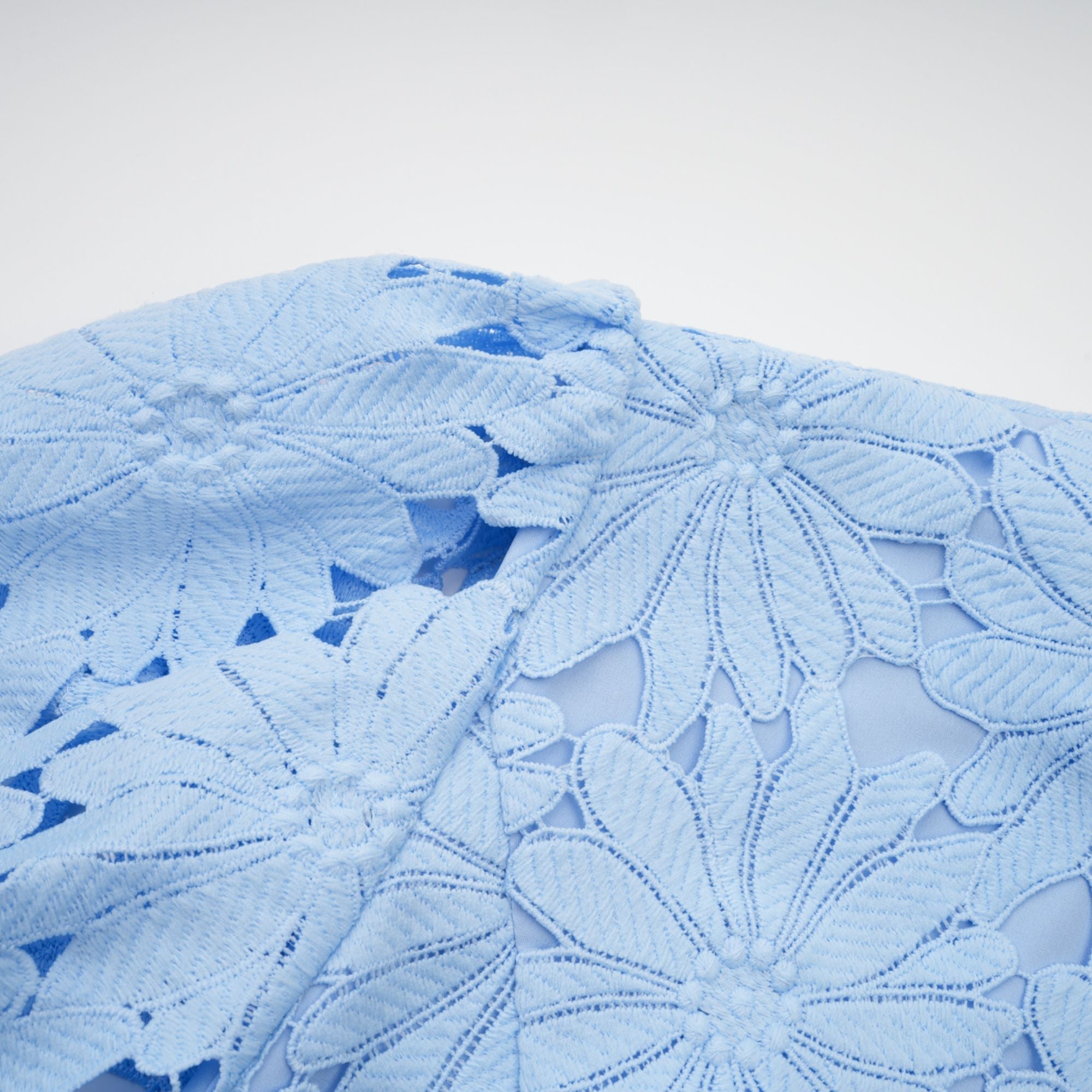 PENNY LACE BLOUSE & MAXI SKIRT SET - BLUE