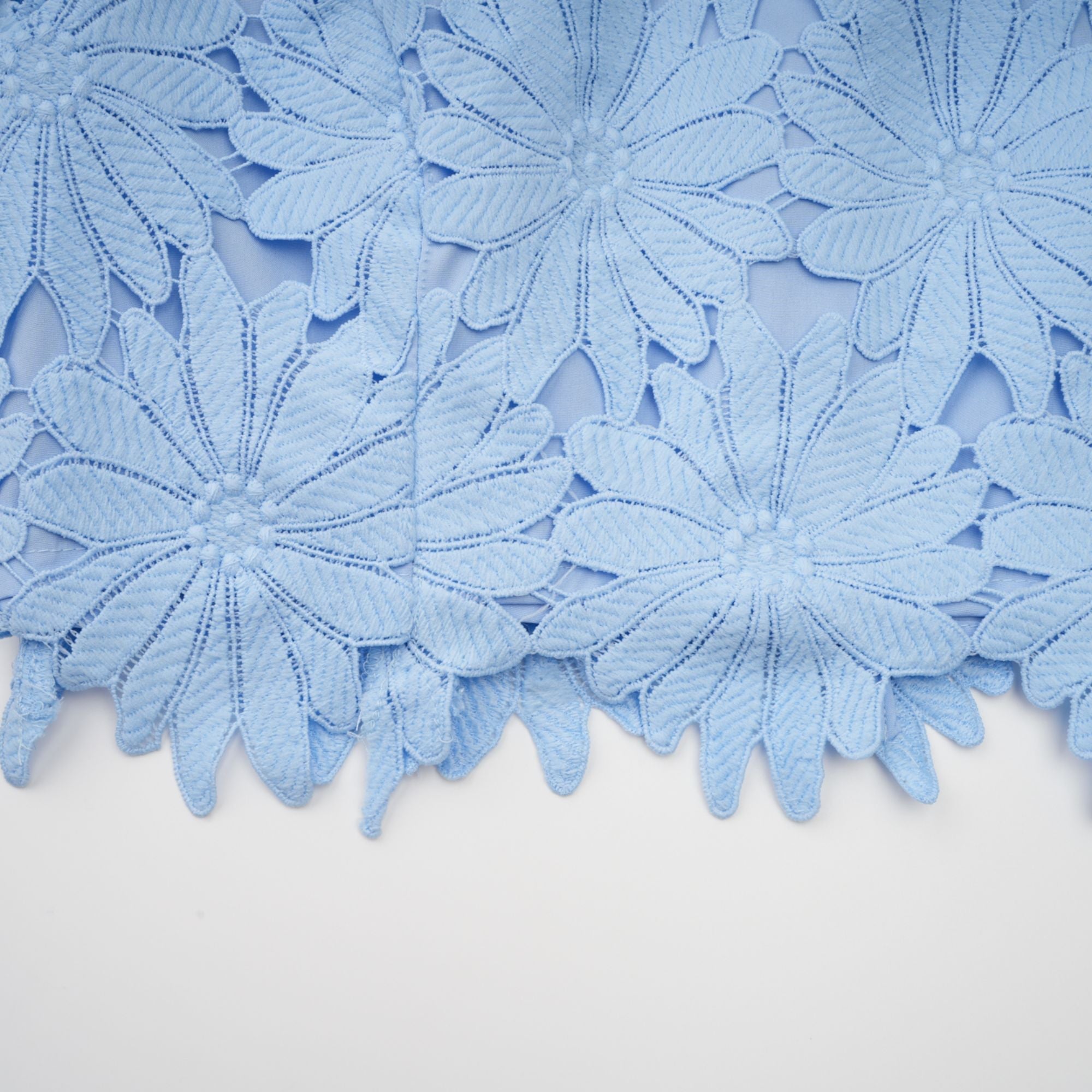 PENNY LACE BLOUSE & MAXI SKIRT SET - BLUE