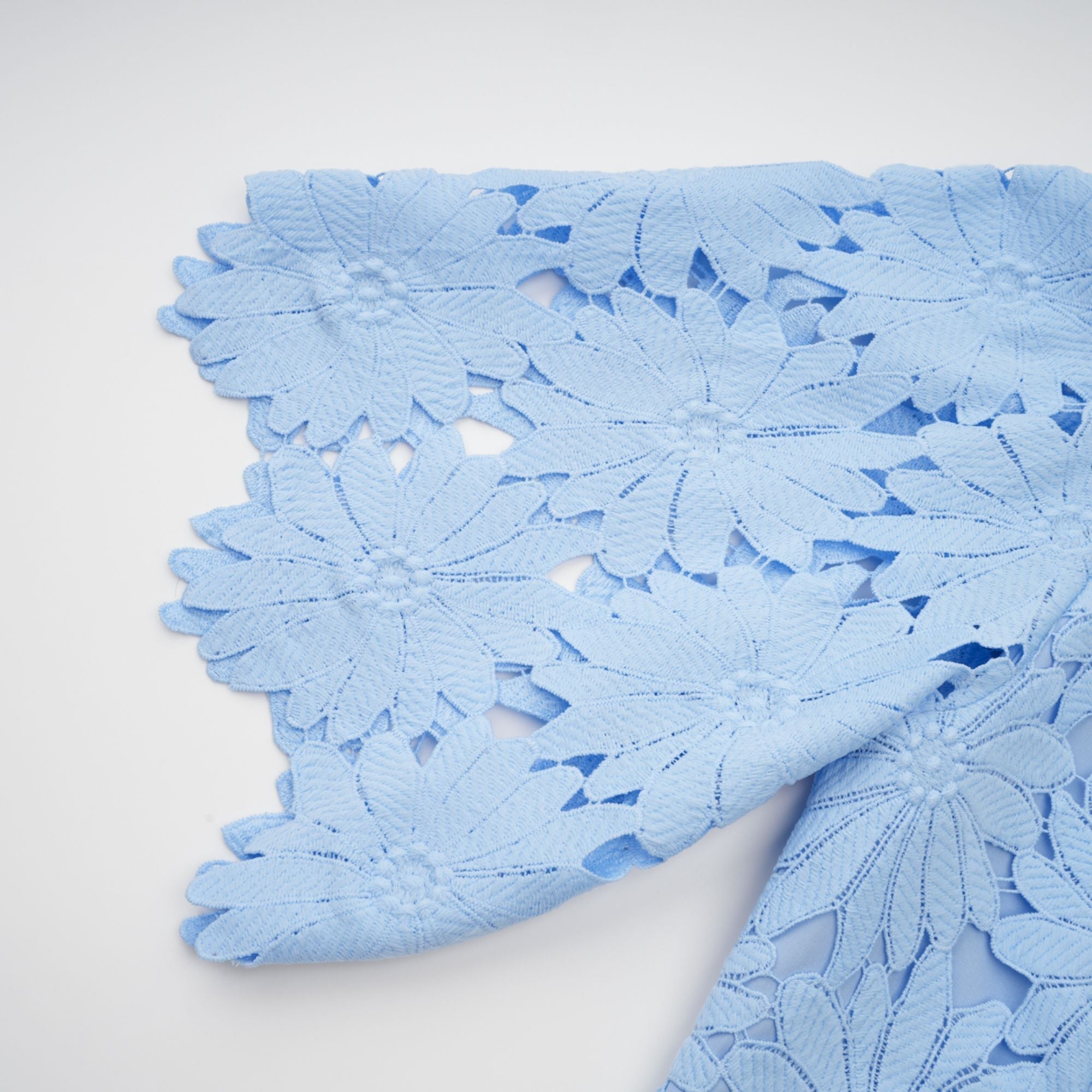 PENNY LACE BLOUSE & MAXI SKIRT SET - BLUE