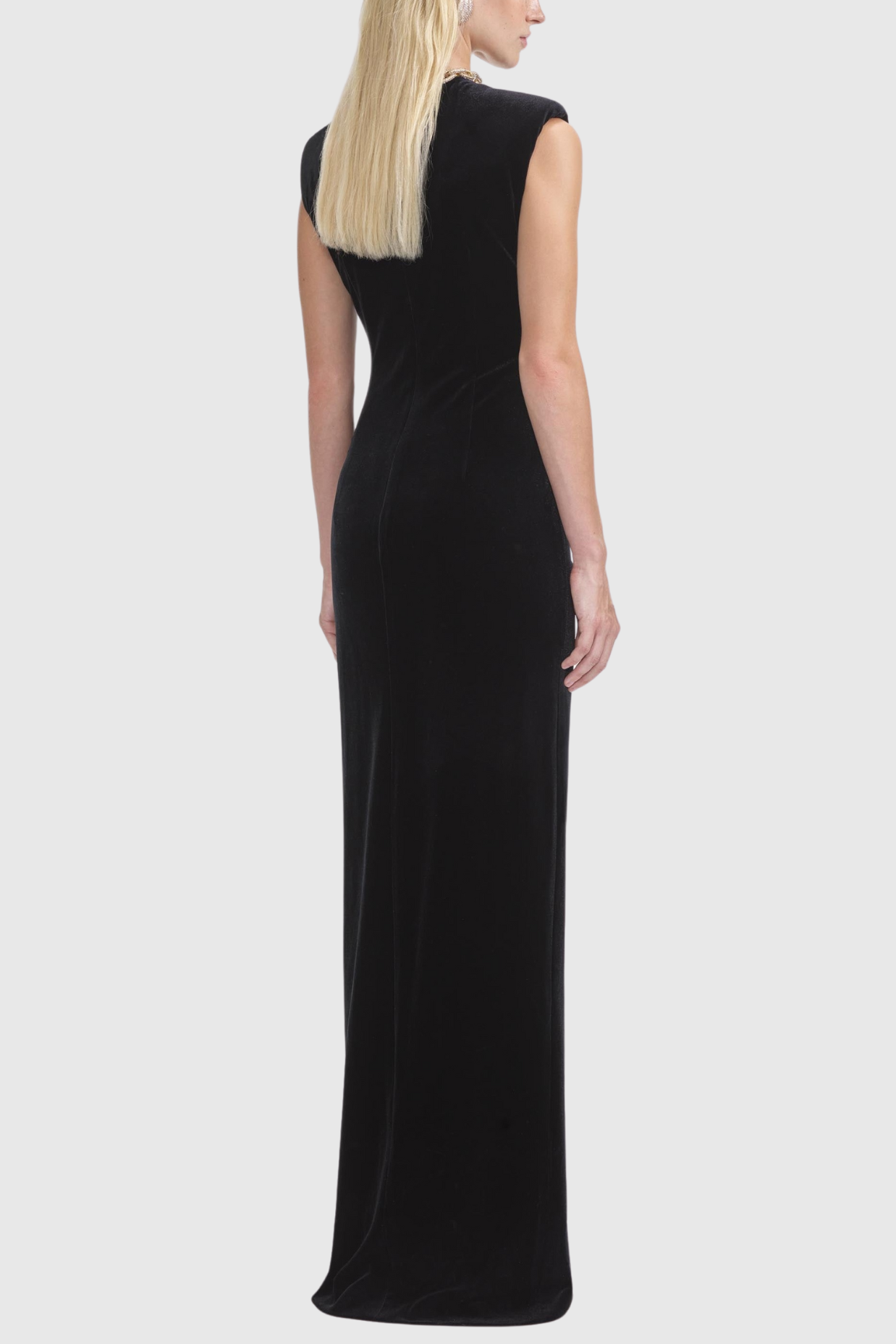DALILA VELVET CHAIN MAXI DRESS FOR EVENING