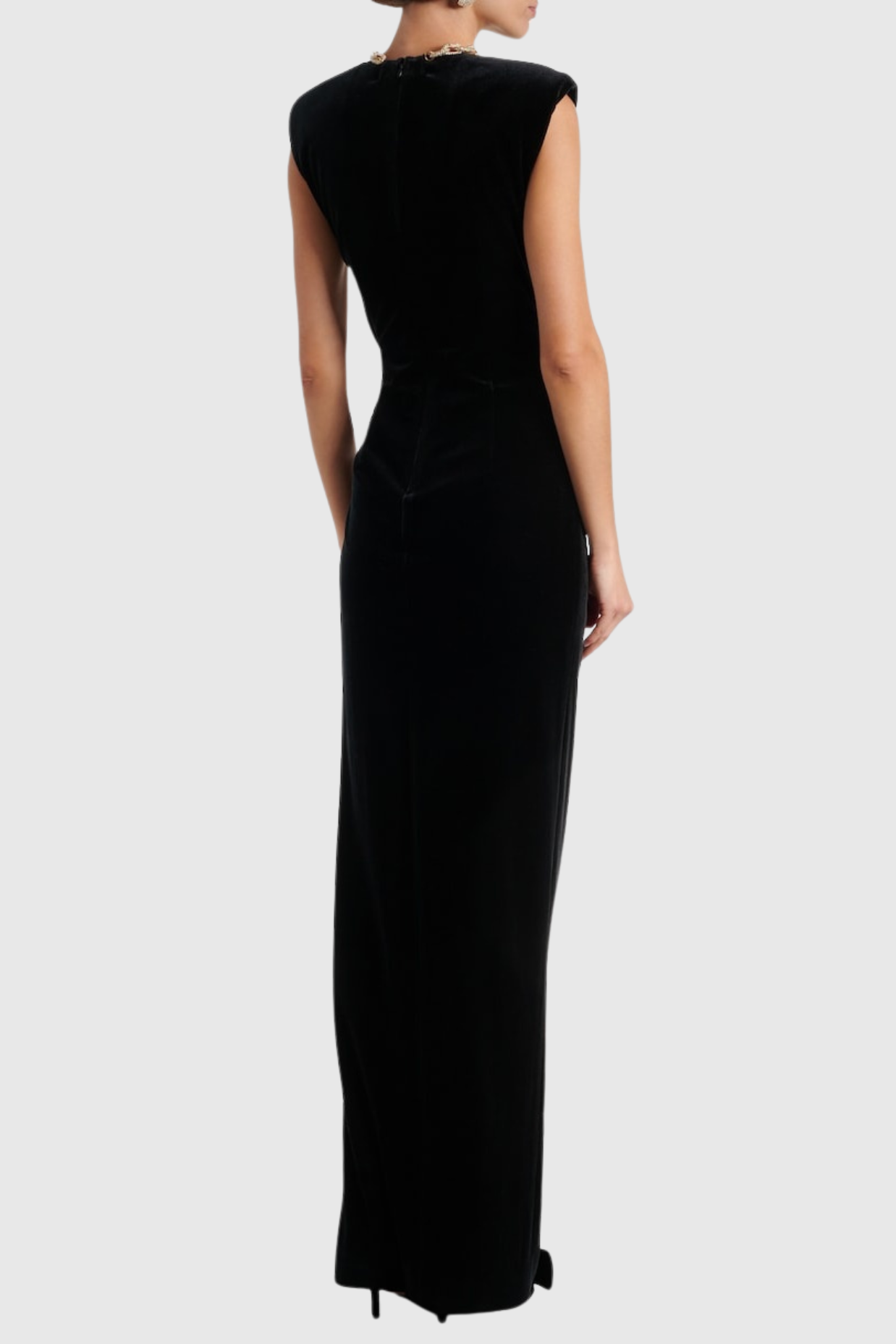 DALILA VELVET CHAIN MAXI DRESS FOR EVENING