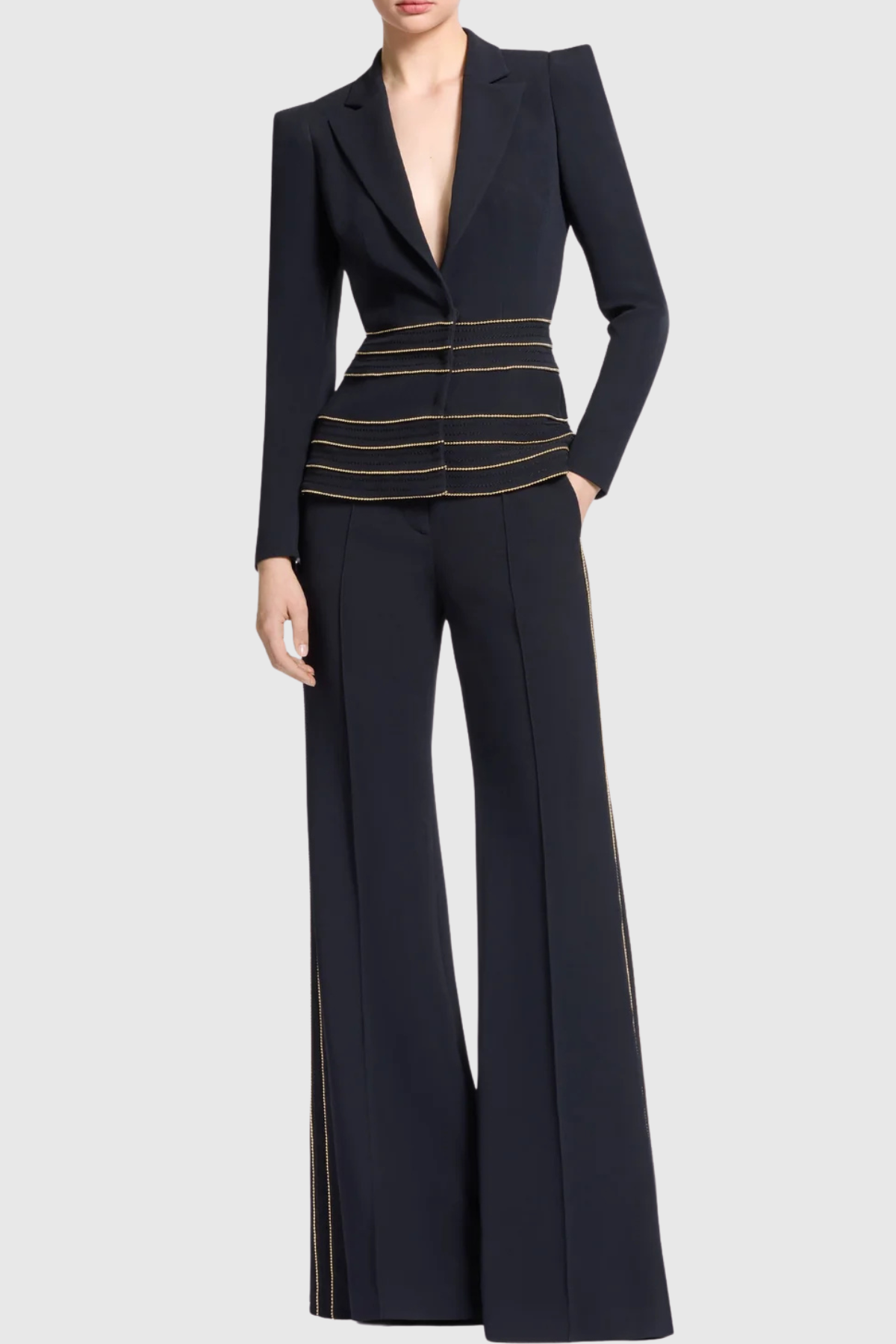 DeloresTrimEmbellishedBlazer_PantsSet-Black6 LUXE EMBELLISHED BLAZER & PANTS SET - BLACK