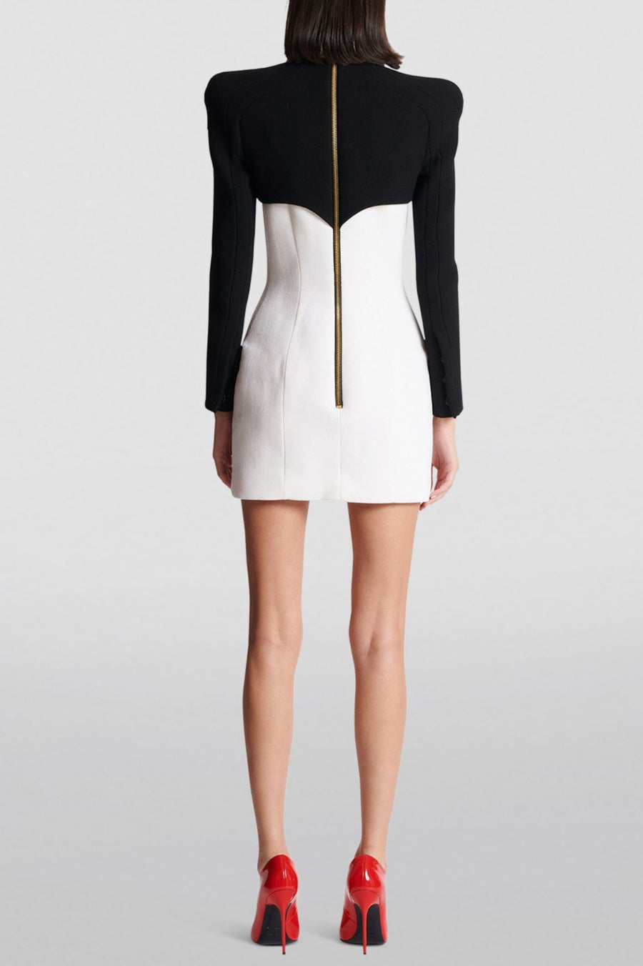 DELPHA GOLD BUTTON MINI DRESS FOR PARTY