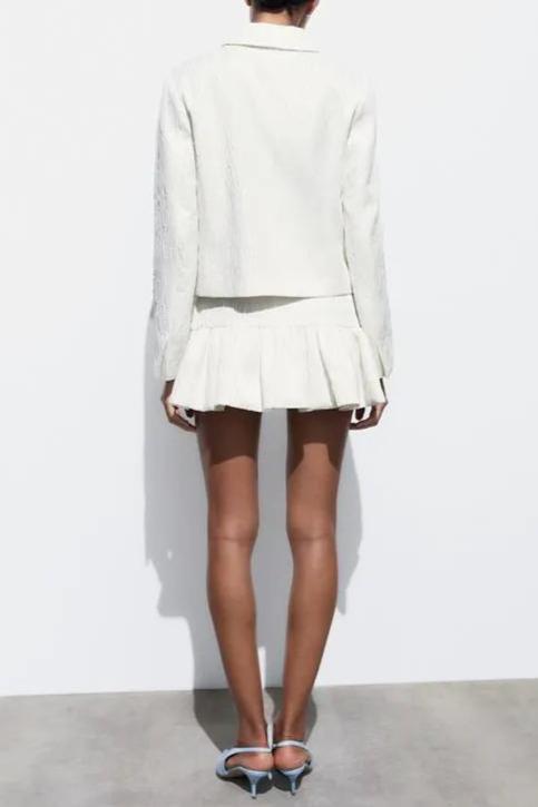 DENISE TEXTURED LAPEL BLAZER SET - FORMAL