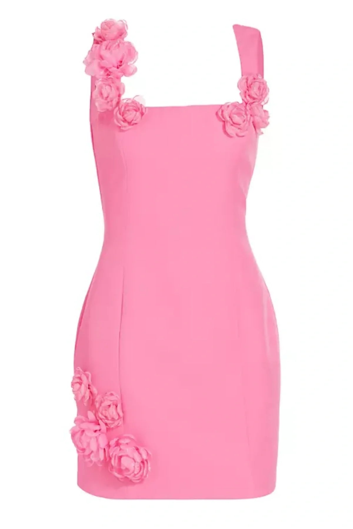 DILANNE FLORAL LACE MINI DRESS - PINK PARTY