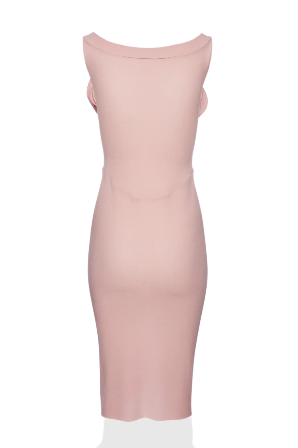 PINK FLORAL CORSET MIDI DRESS FOR WEDDING
