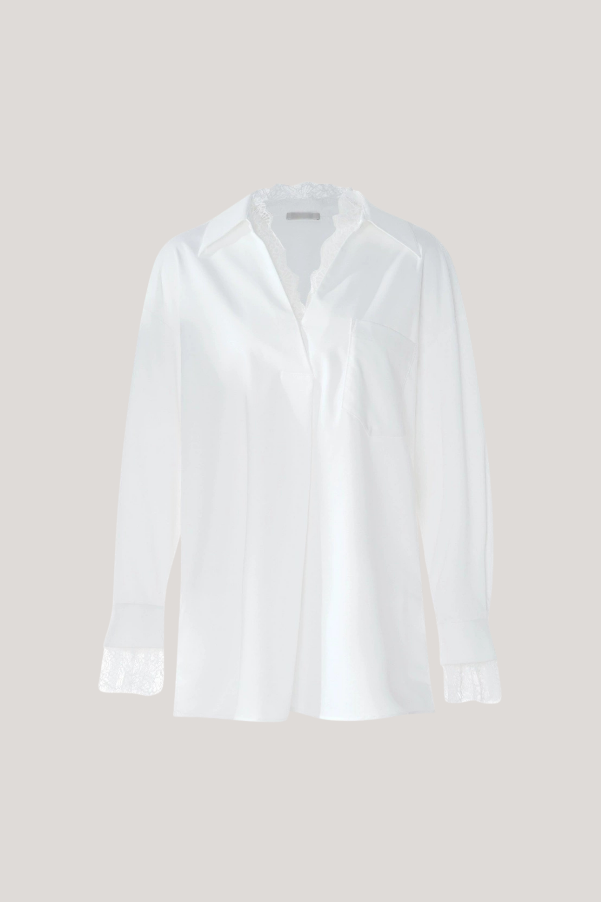DIP LACE V-NECK TOP FOR DATE NIGHT