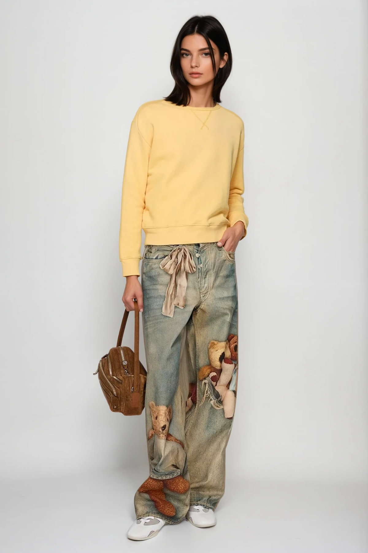 PRIMA PRINT BARREL JEANS FOR CASUAL STYLE