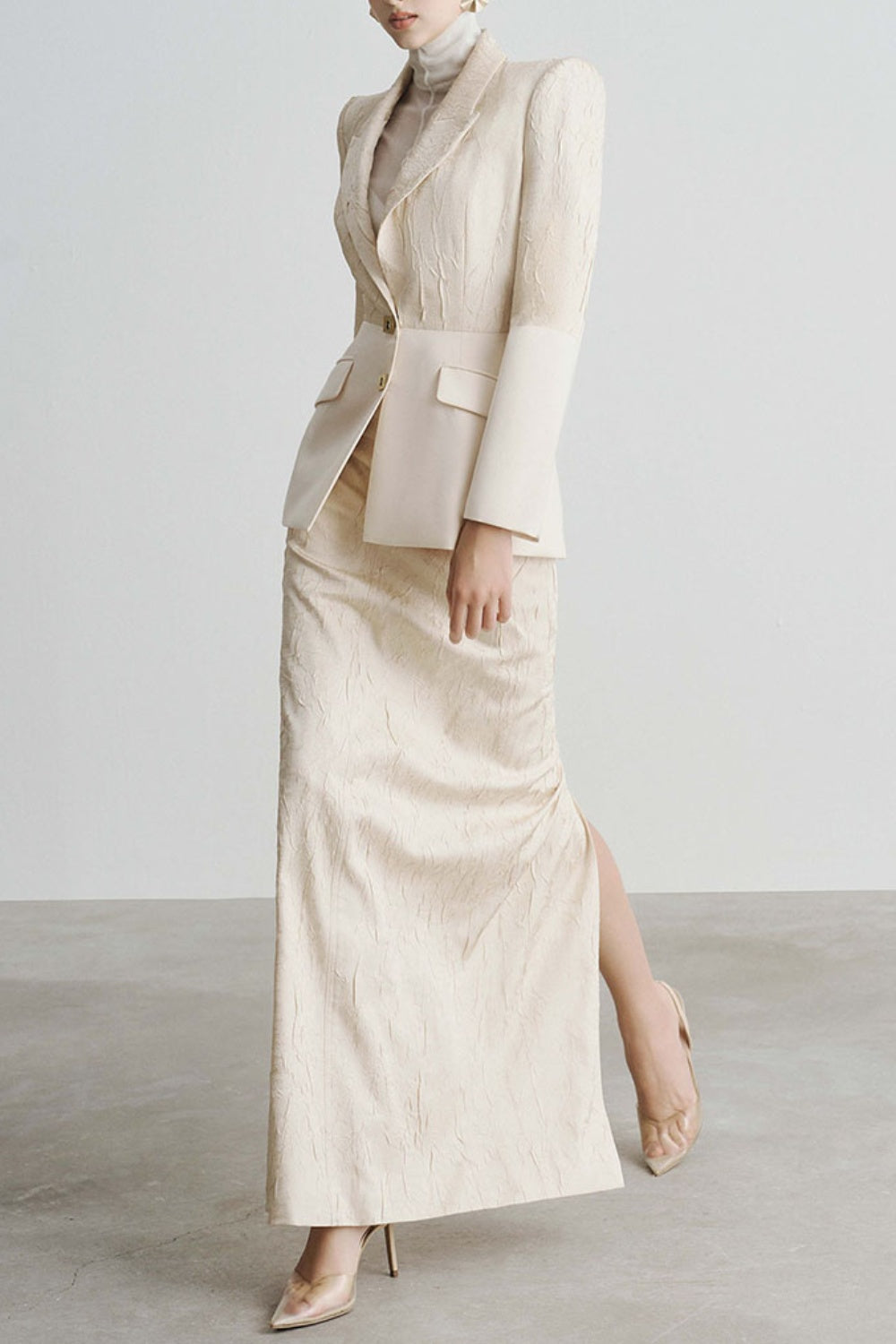 DOREEN JACQUARD TWO PIECE SET – WEDDING GUEST OUTFIT