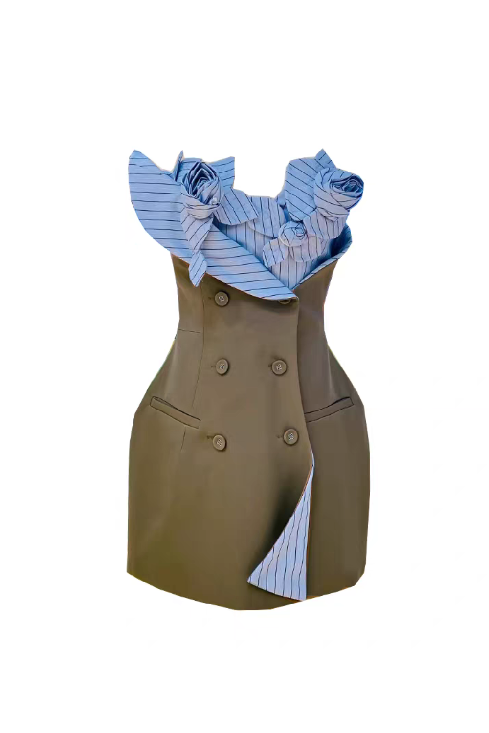 3D FLOWER BUSTIER MINI DRESS, COCKTAIL PARTY