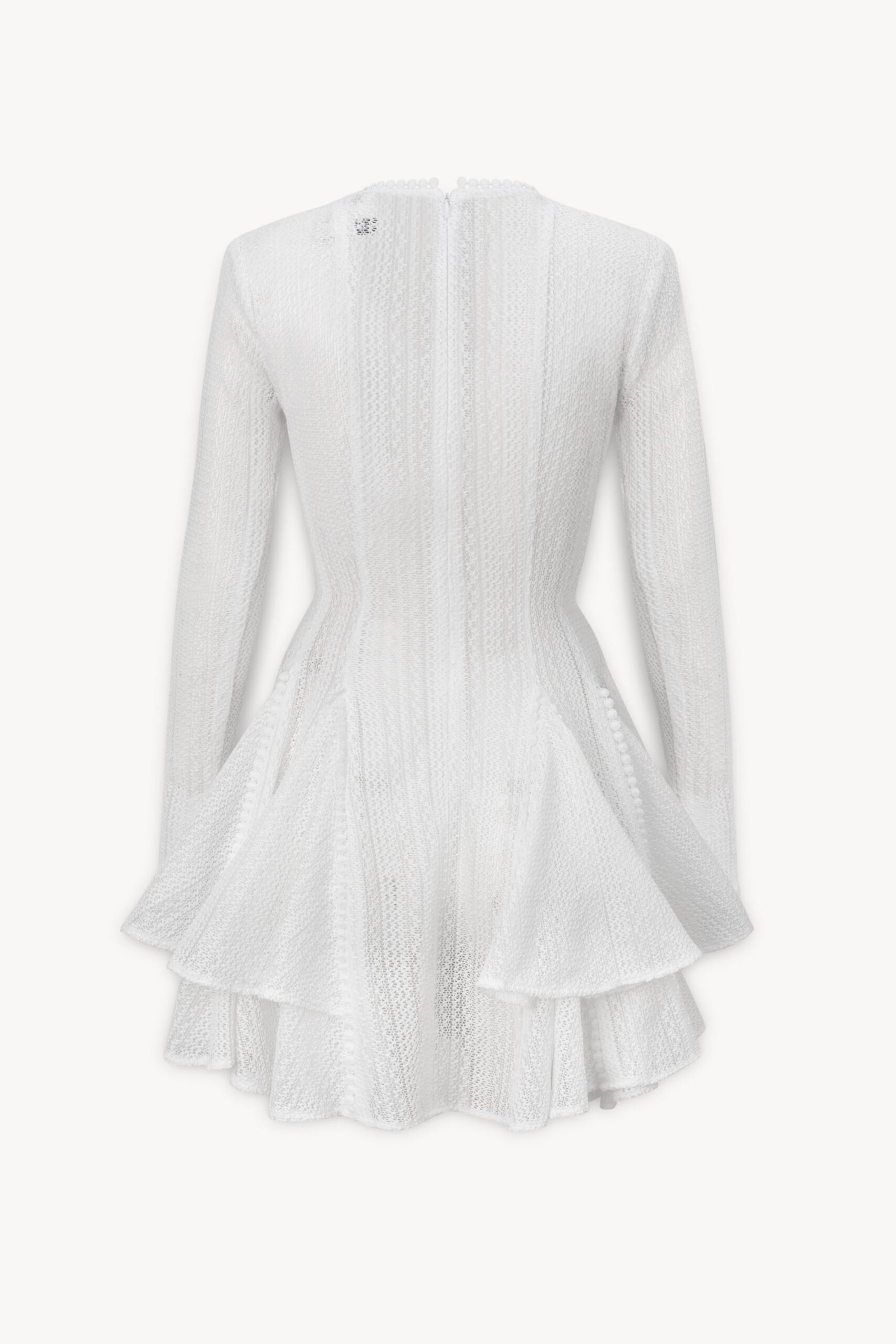 GIANA CROCHET LONG SLEEVE MINI DRESS, BOHO