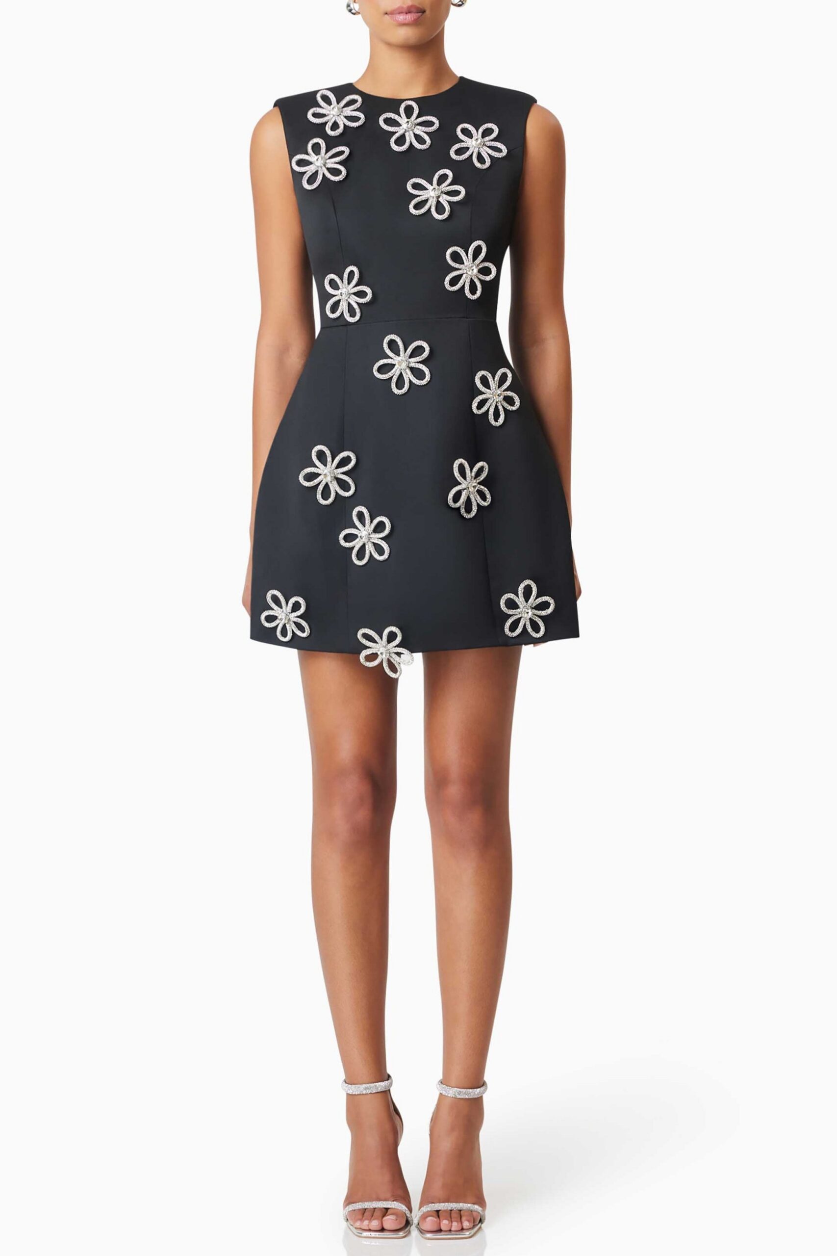 E4112427_BLACK_1 MAIARA DIAMANTE MINI DRESS BLACK