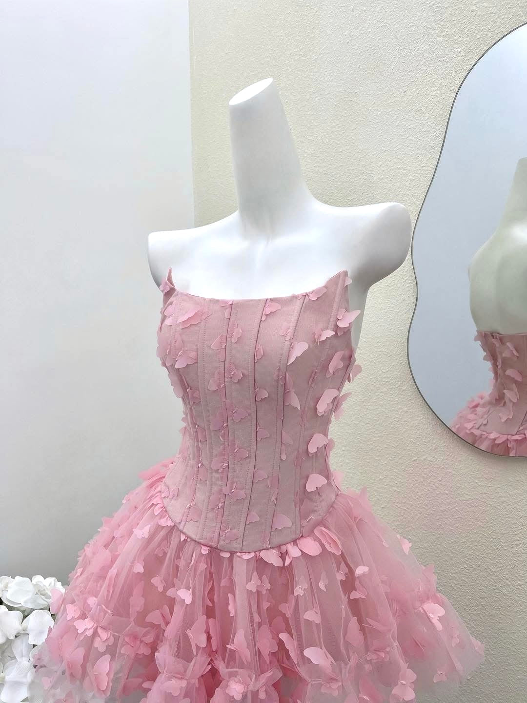 ADARA BUTTERFLY CORSET MINI DRESS FOR PARTY