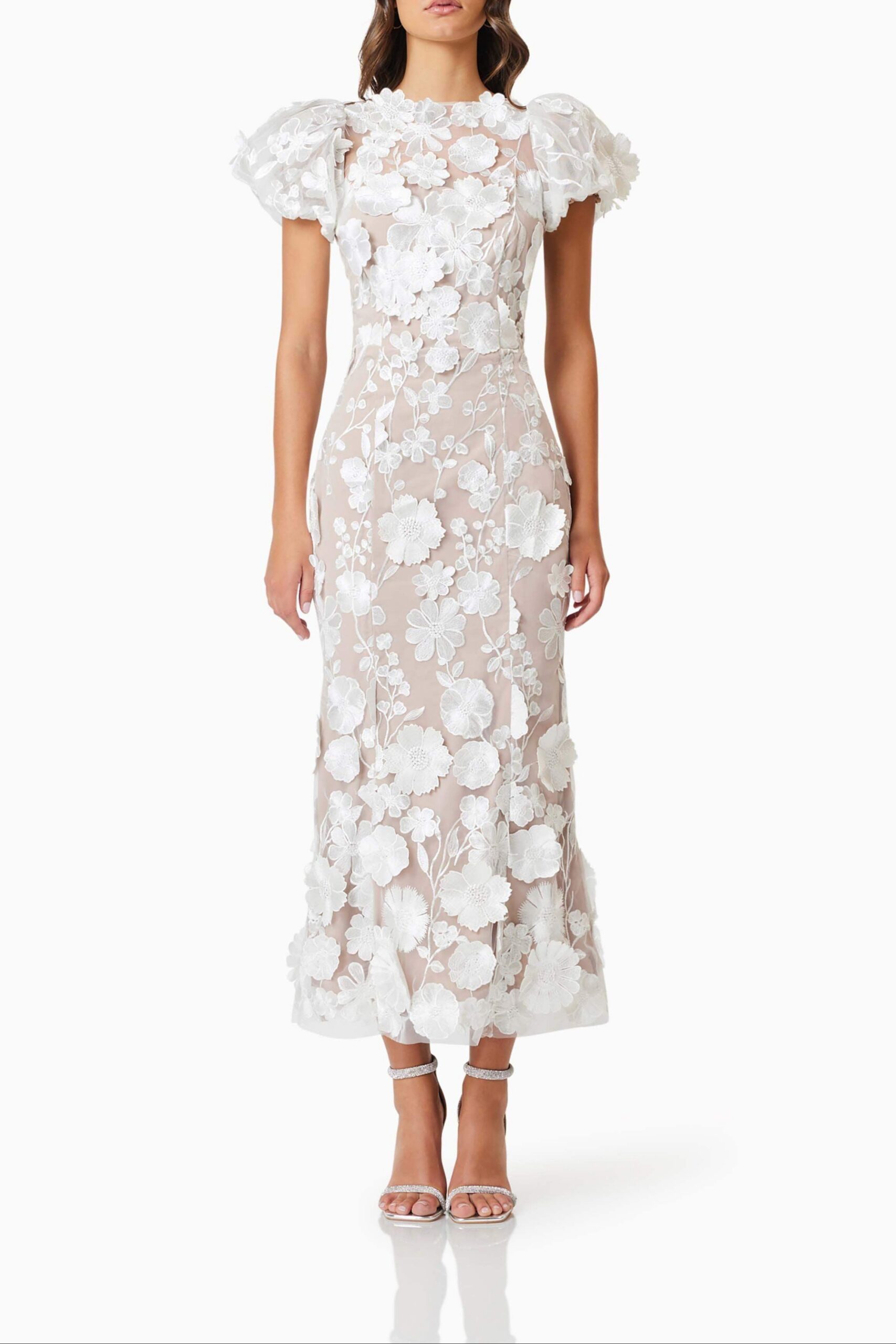EB5012441_WHITE_1 ASTRAEA 3D LACE WHITE MAXI DRESS
