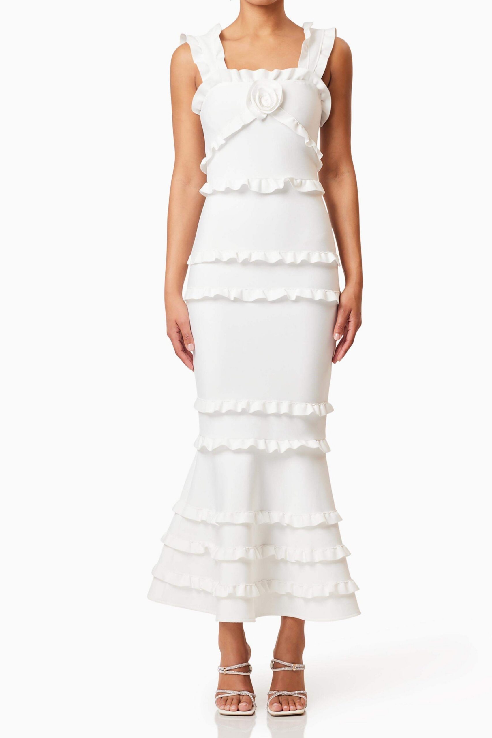 EB5012534BD_IVORY_1_347a50b9-1b5c-42e4-bb85-4683ceb7db53 JOSEPHINE FRILL MAXI DRESS WHITE WEDDING GUEST