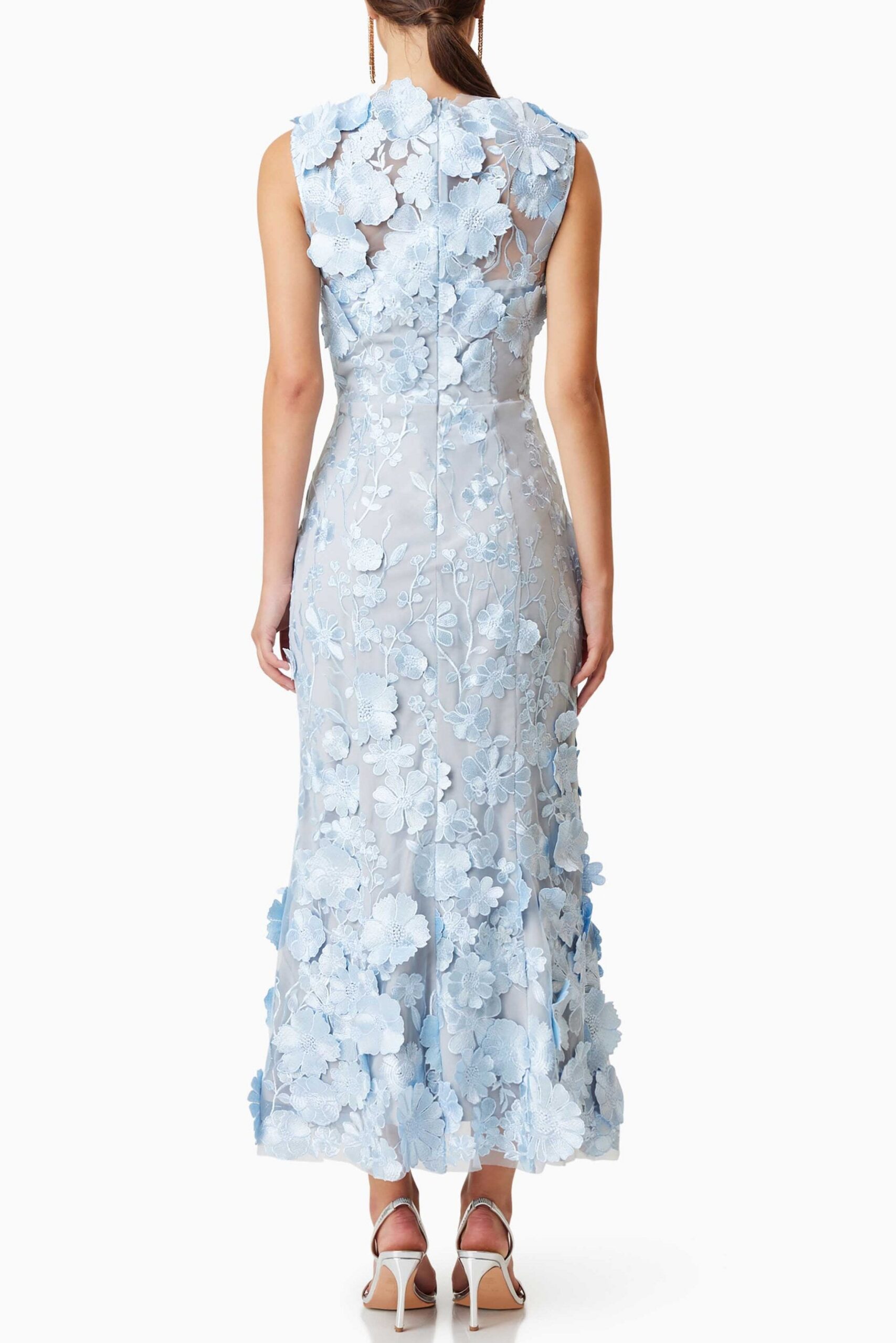 SELENE MIDI COCKTAIL DRESS IN BLUE