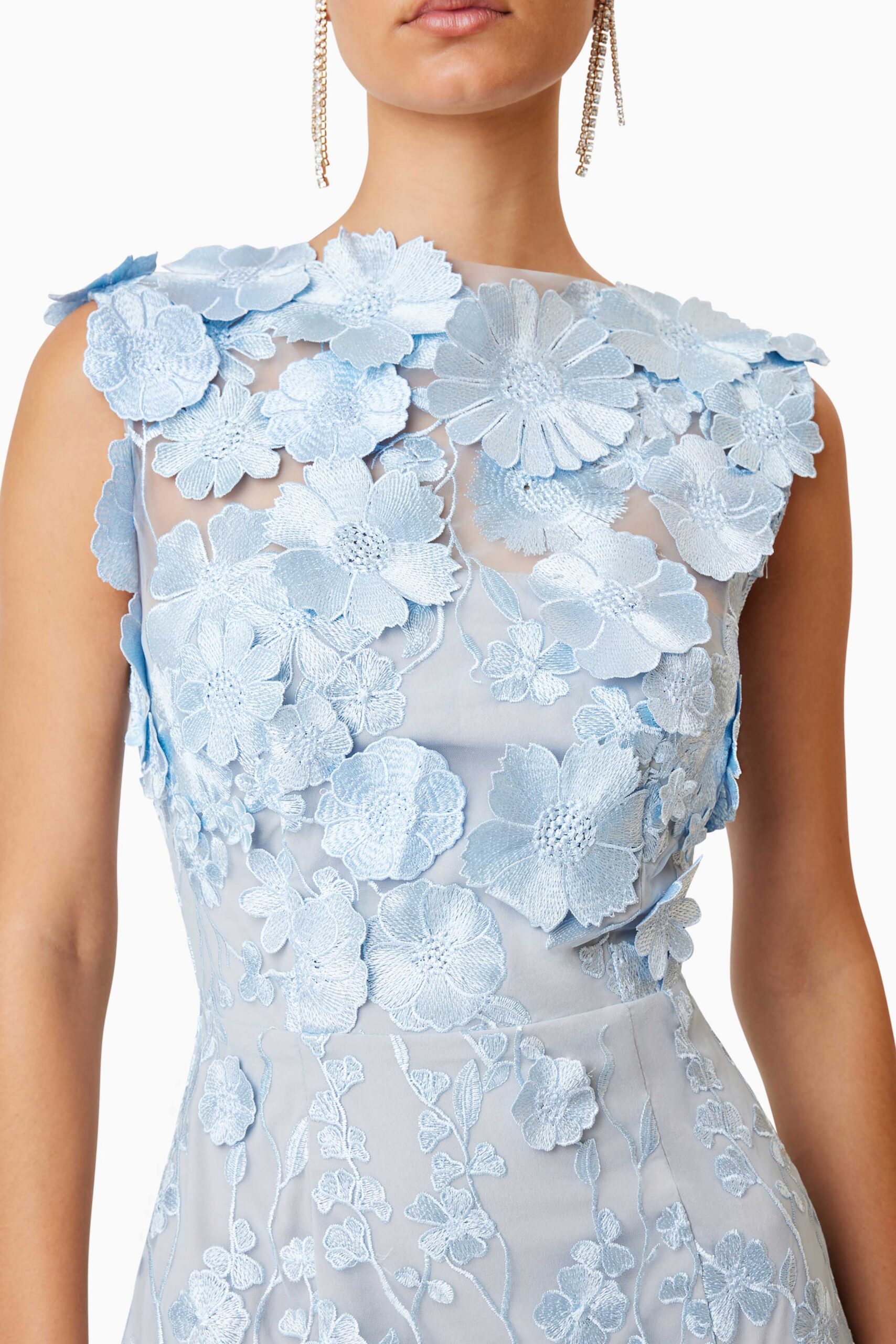 SELENE MIDI COCKTAIL DRESS IN BLUE