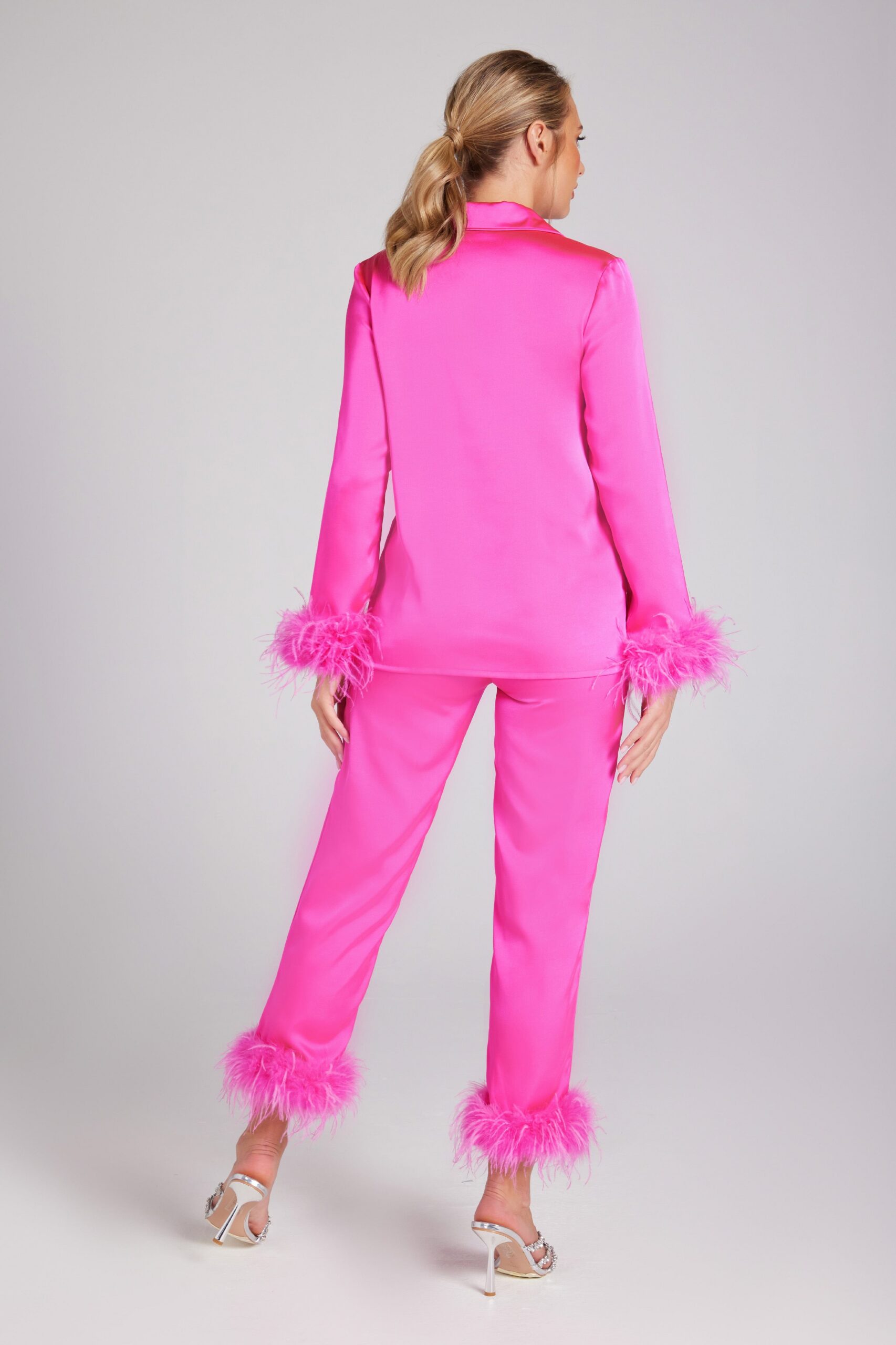 DARCIE HOT PINK PAJAMAS: SLEEPWEAR, LOUNGE SET