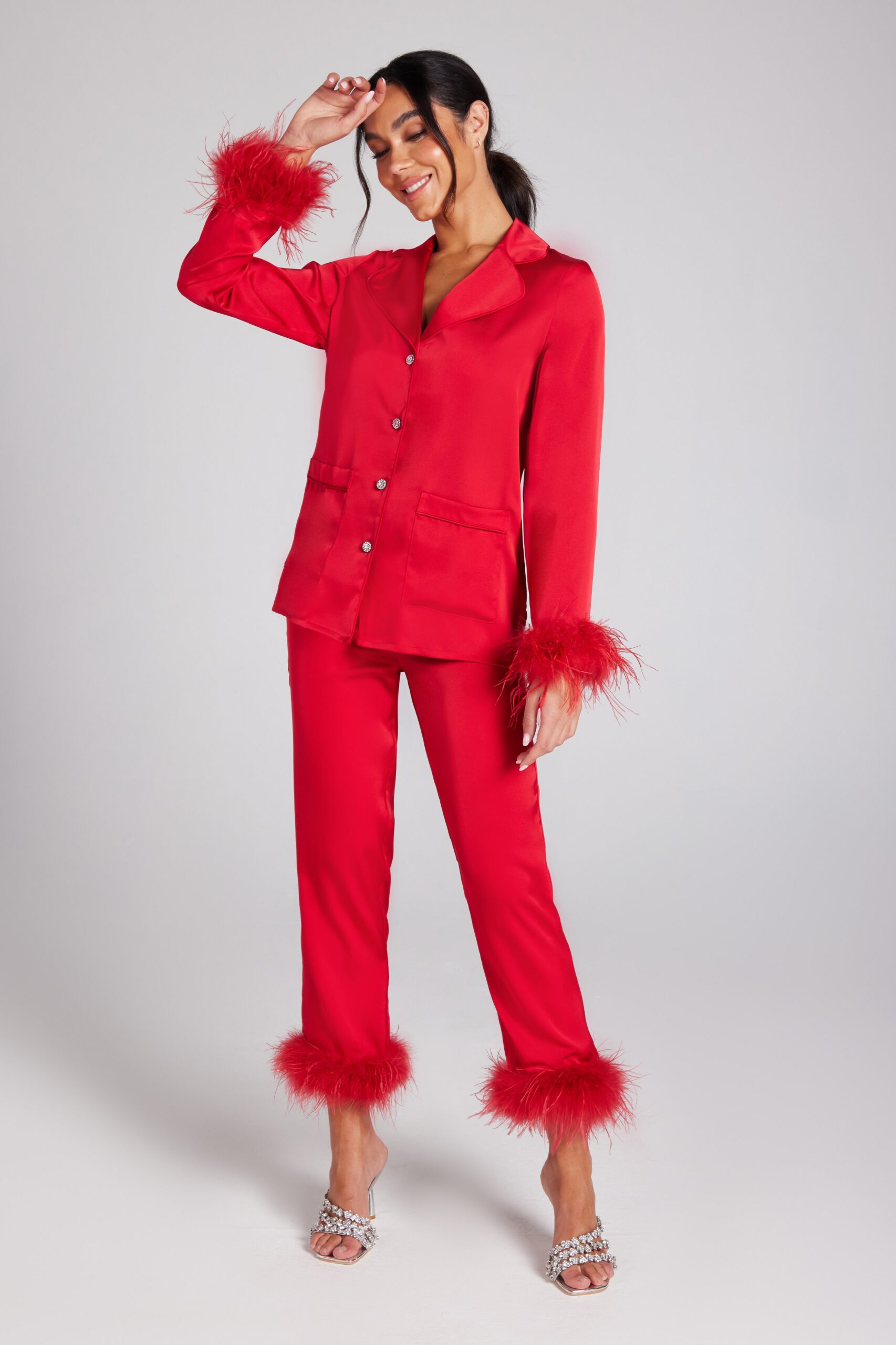 DARCIE RED PAJAMAS | SLEEPWEAR FOR WOMEN