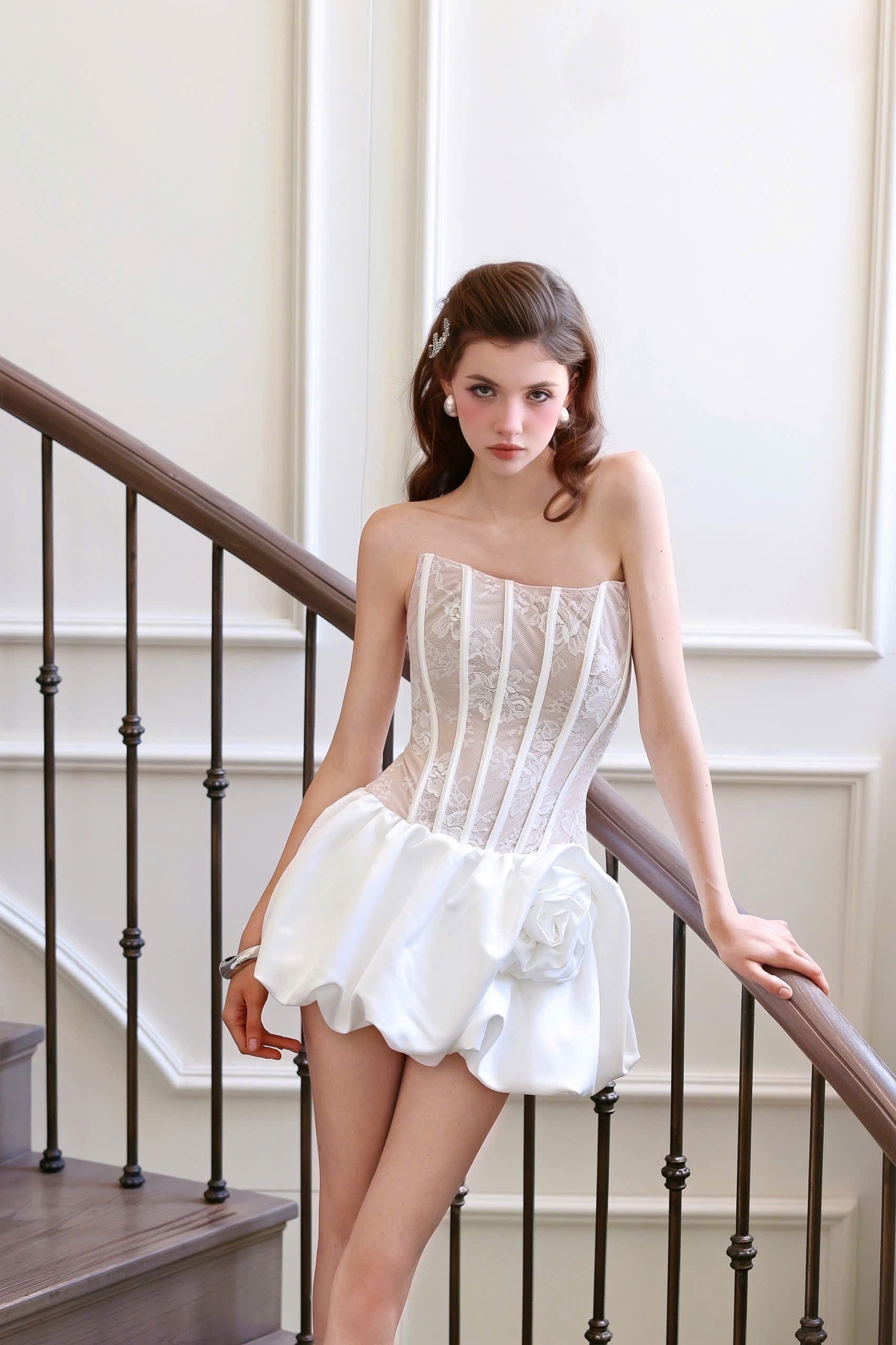 NICOLLA STRAPLESS CORSET MINI DRESS FOR PARTY