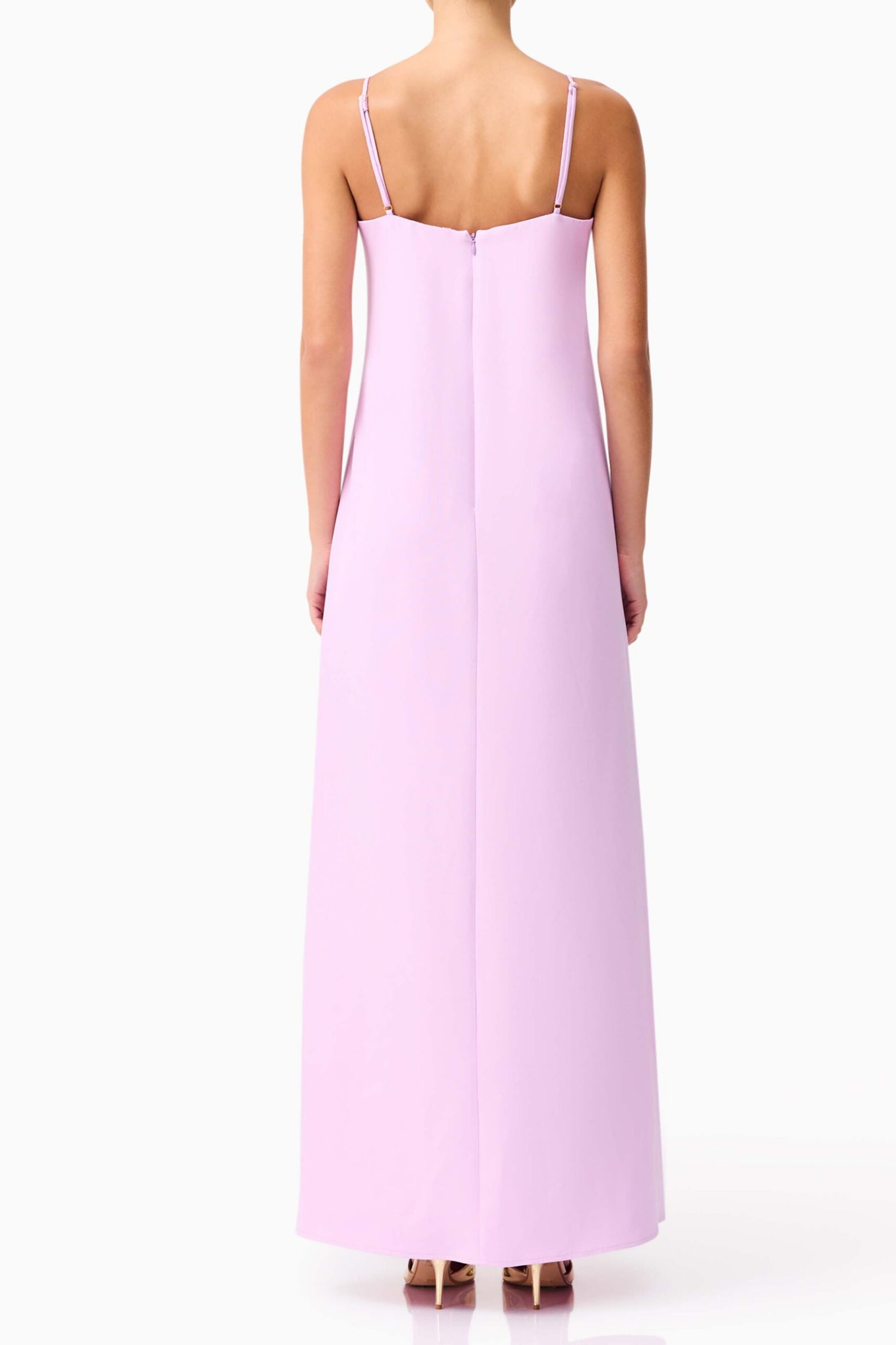 KRISTIN EMBROIDERED PURPLE MAXI DRESS