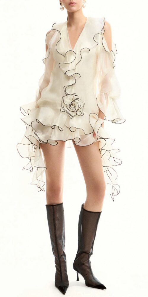 Eavan Ruffle Floral Mini Dress Eavan Ruffle Floral Mini Dress