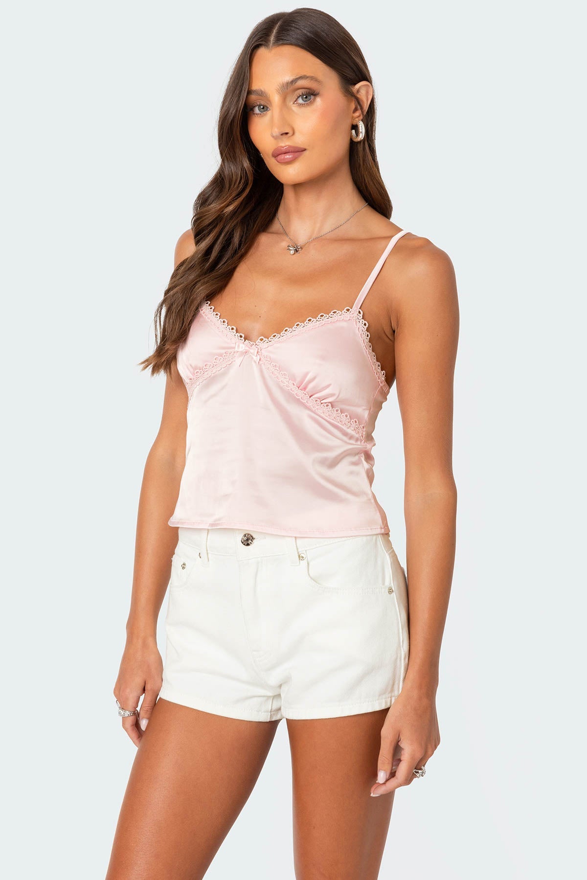 IMANI SATIN TANK TOP FOR EVENING