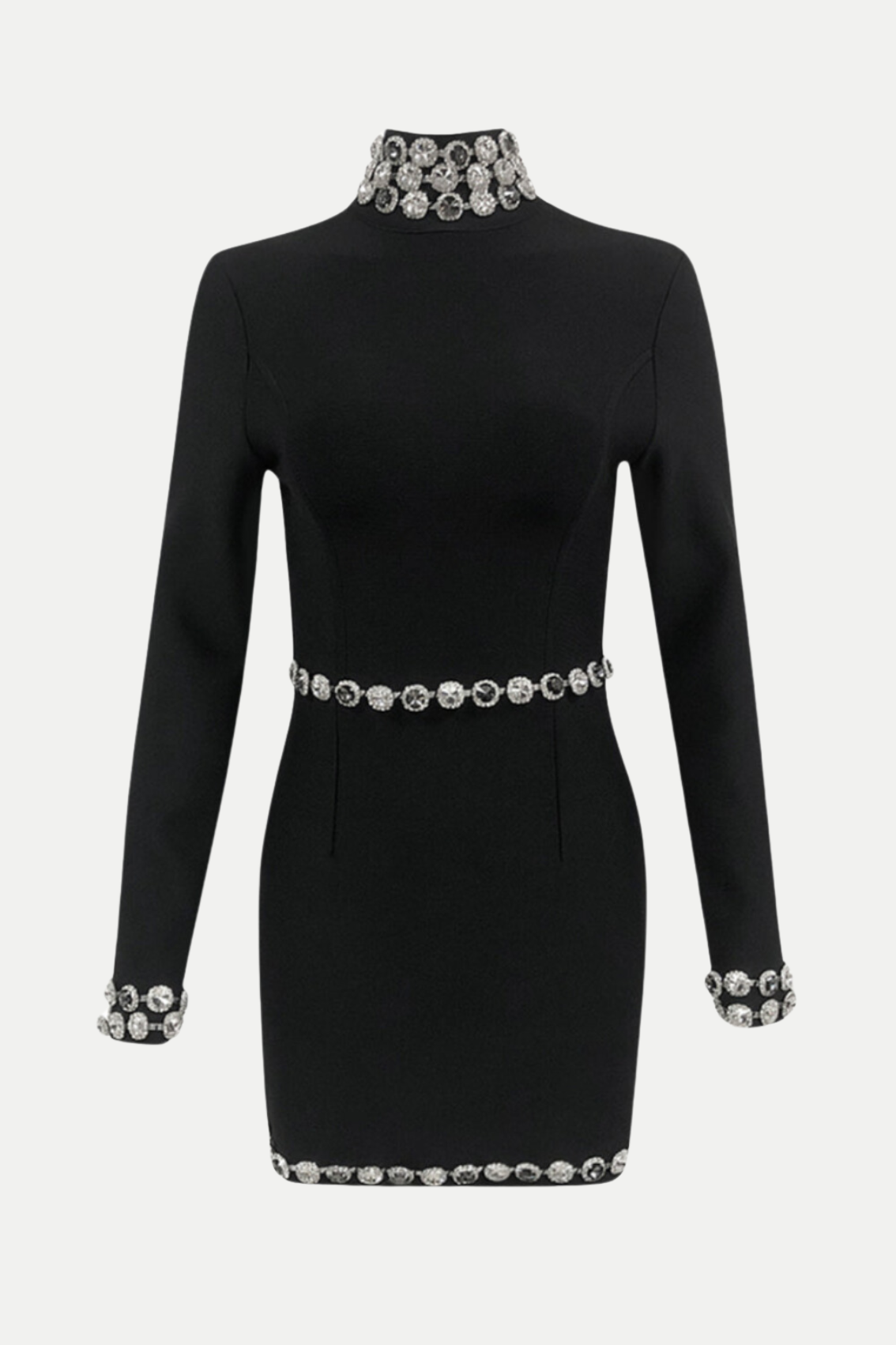 EINAR DIAMANTE BANDAGE MINI DRESS