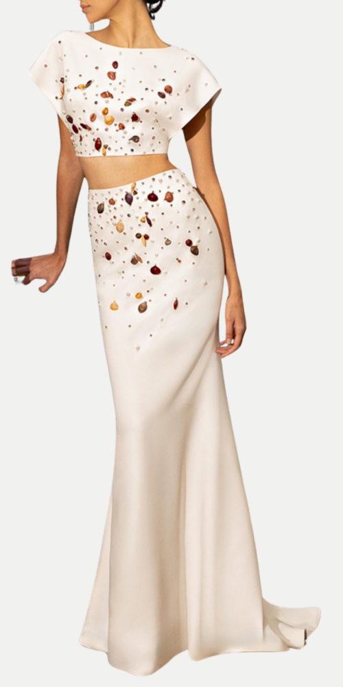 Elgine Shell Embellished Two Piece Set Elgine Shell Embellished Two Piece Set