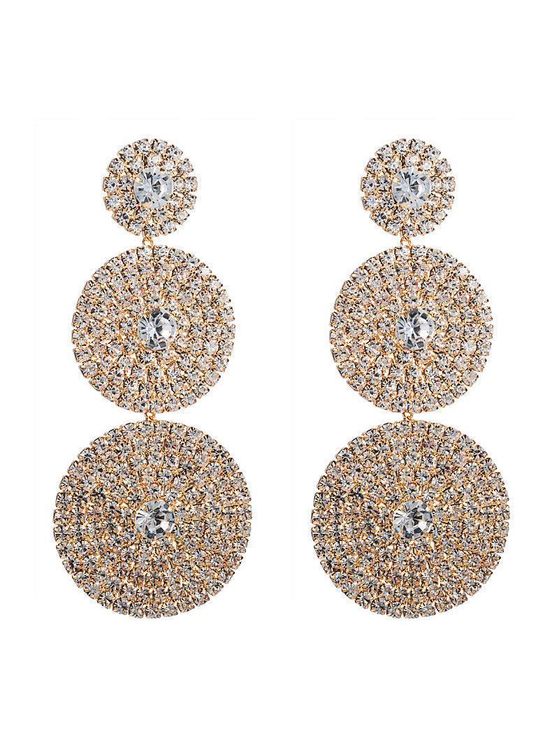 ELINA LAYERED ROUND DIAMOND STUD EARRINGS