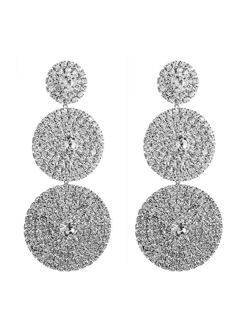 ELINA LAYERED ROUND DIAMOND STUD EARRINGS