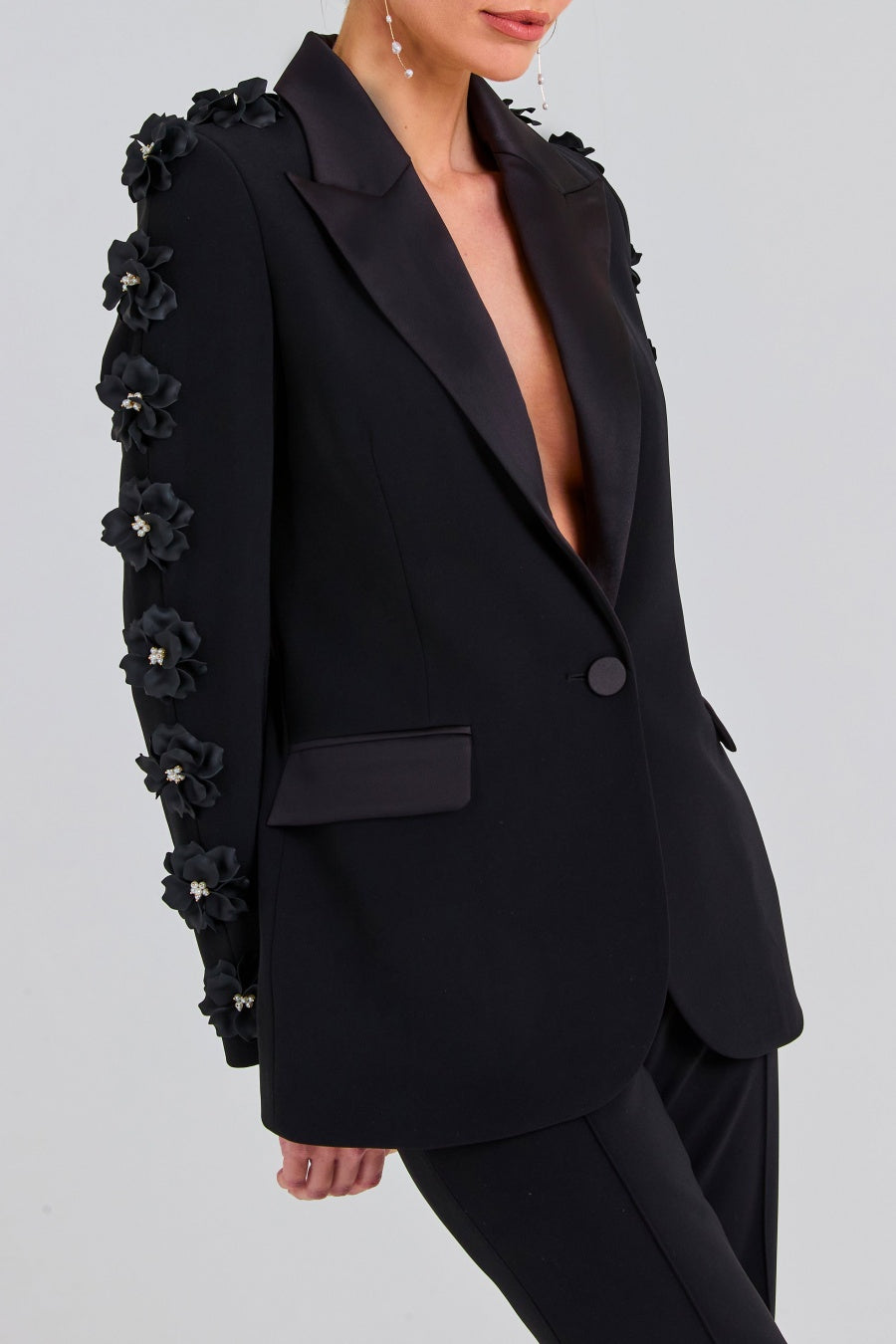ELISE FLORAL BLAZER TWO-PIECE SET, PARTY READY